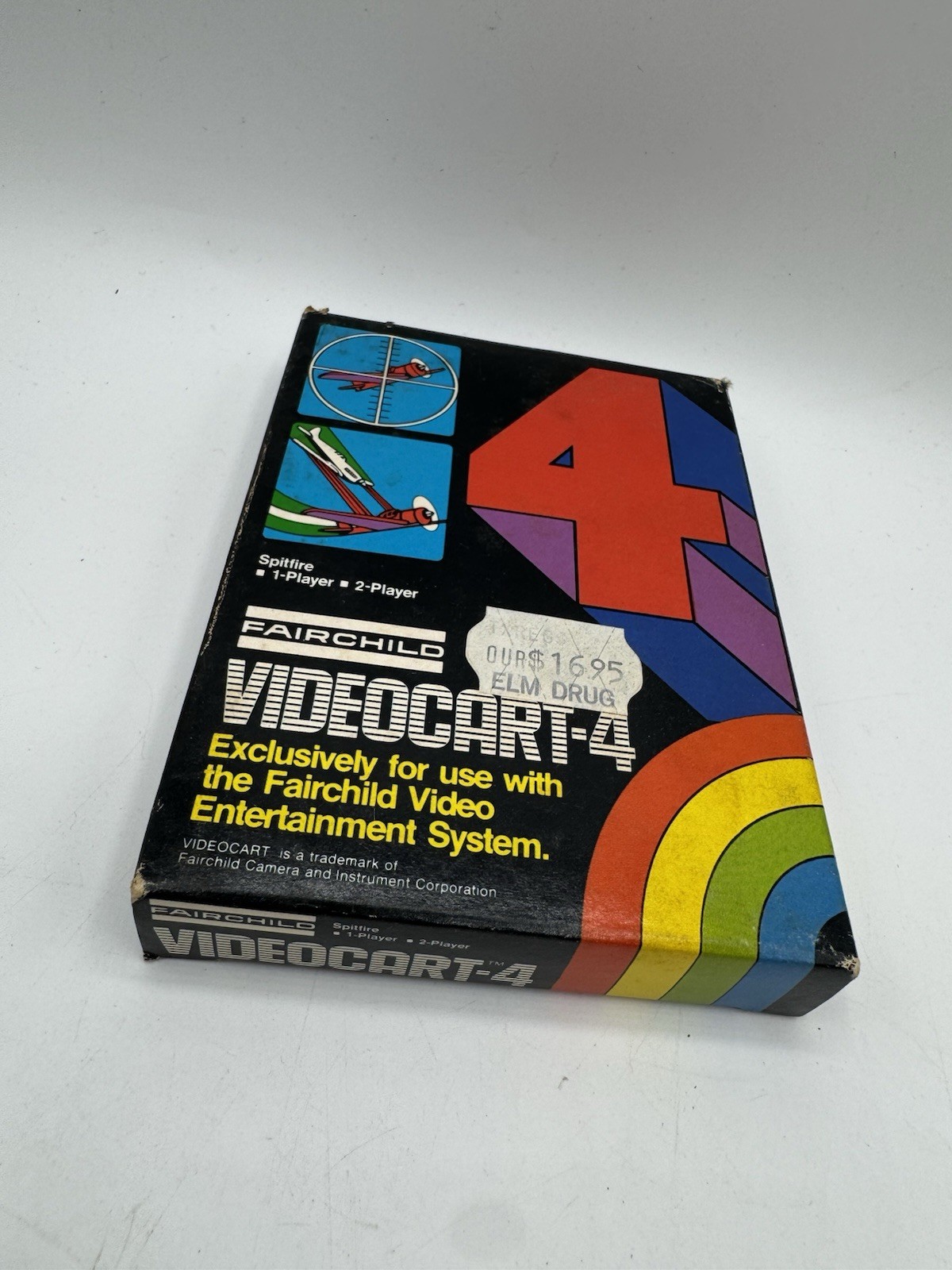 Fairchild Channel F Videocart #4 – Spitfire – CIB Tested Working
