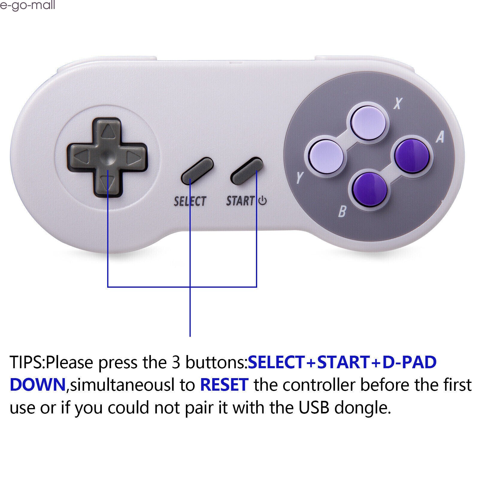 Wireless SNES Gamepad for Super Nintendo Entertainment System Super Famicom