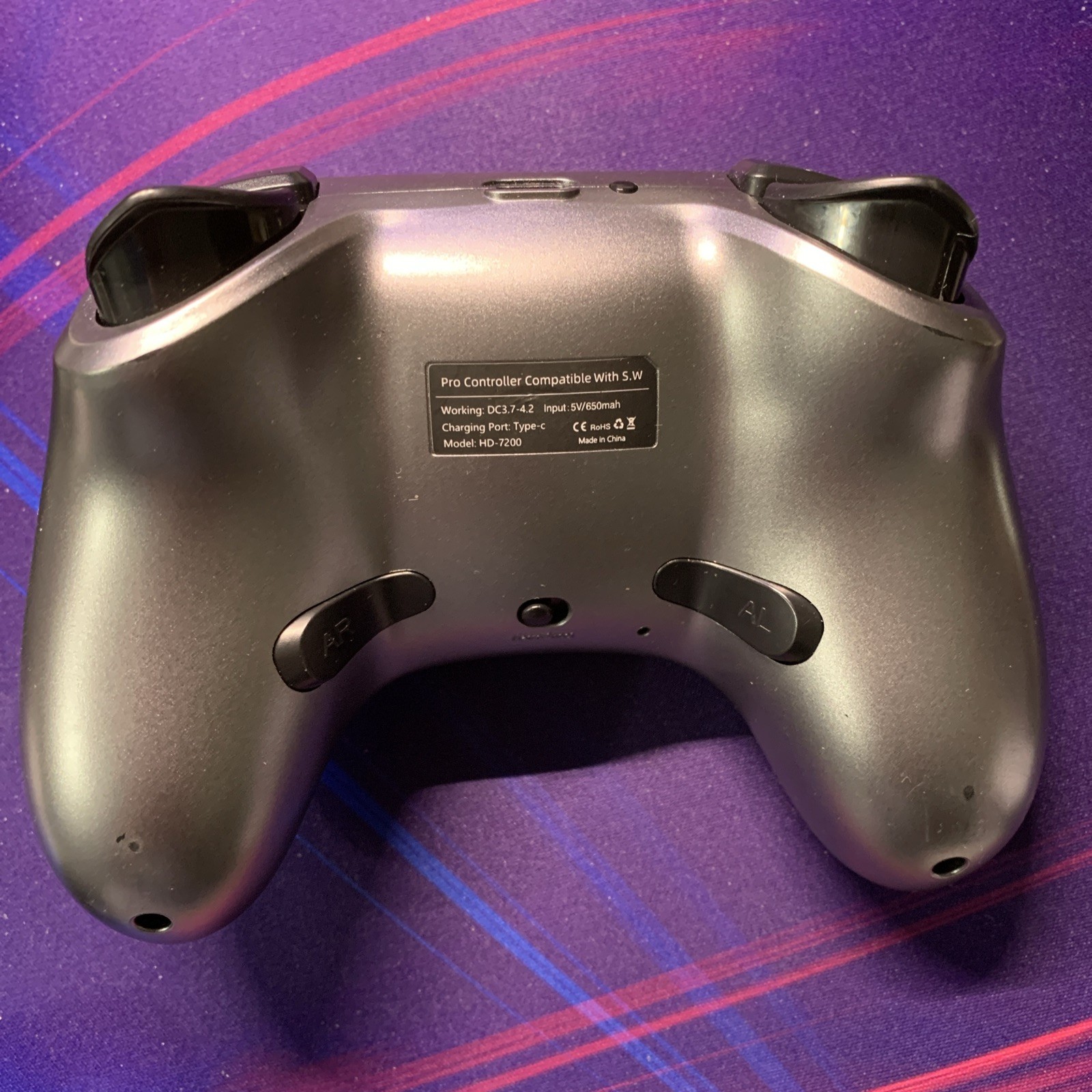 Bluetooth Controller for Switch/PC/iPhone/Android/Apple Arcade MFi Black