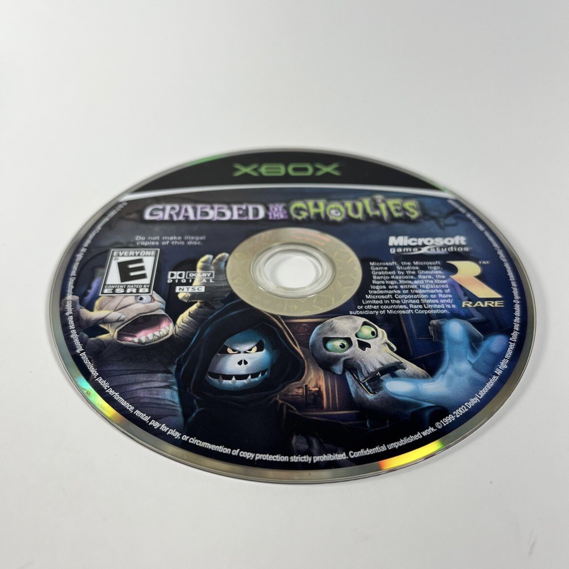 Grabbed by the Ghoulies Microsoft Xbox 2003 Rareware Untested Horror Video Game