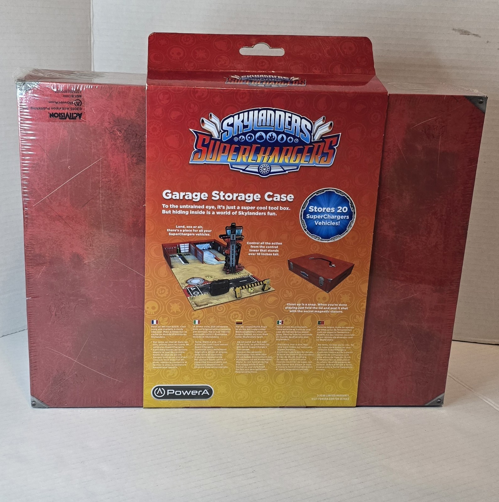 PowerA Skylanders Superchargers Garage Storage Case – Stores 20 Vehicles *NEW*