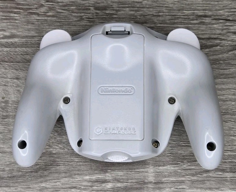 Nintendo Gamecube Wavebird Platinum Wireless Controller Only No Receiver.