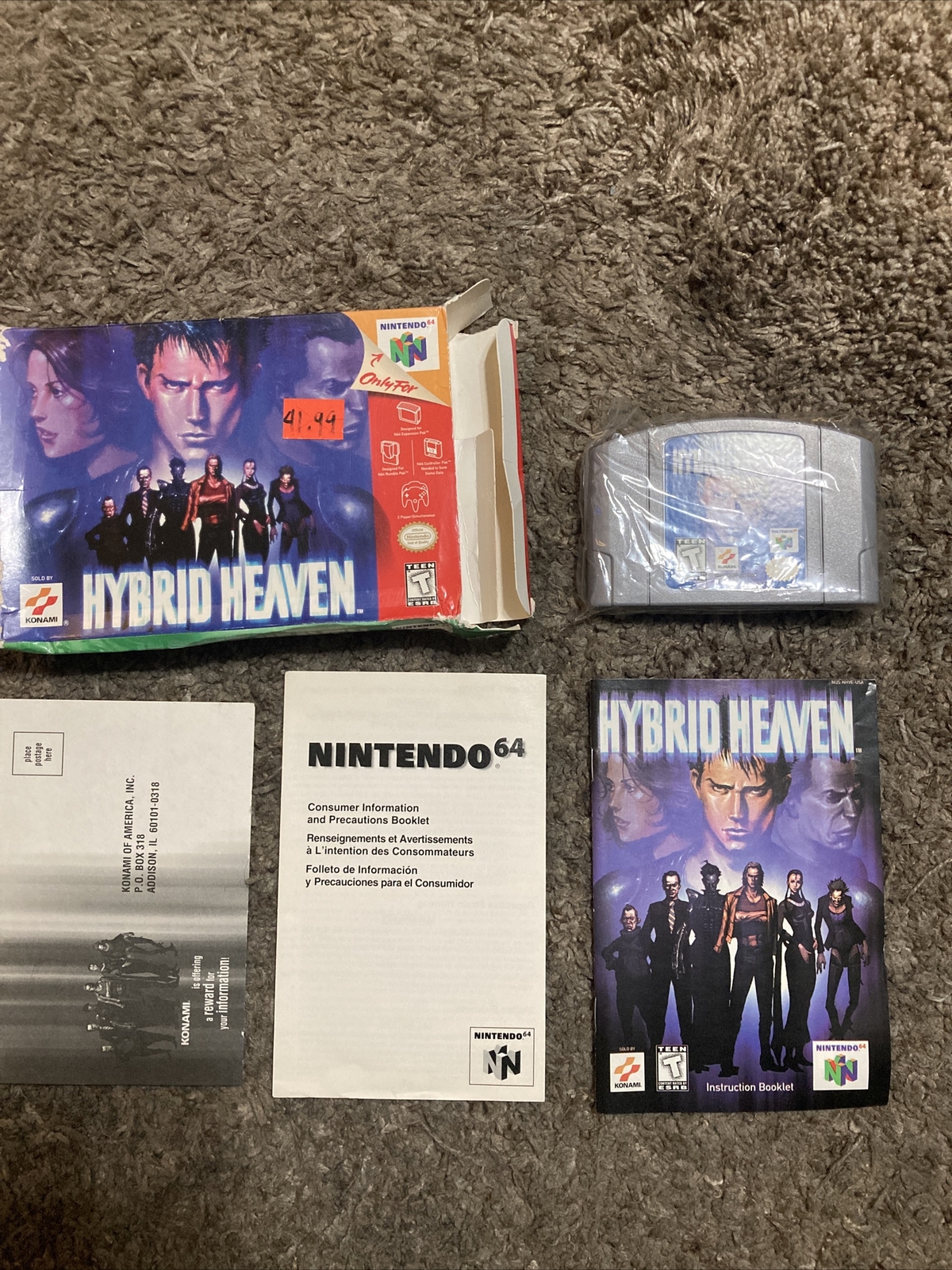 Hybrid Heaven (Nintendo 64, 1999) CIB
