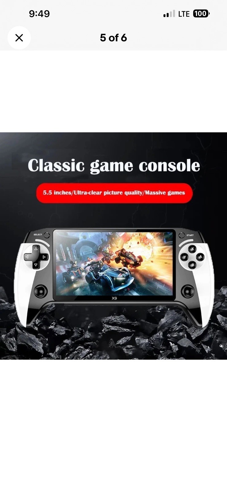 X9 Retro Handheld Game Console 5.5 Inch | 20000+ Games | Portable Gaming Player