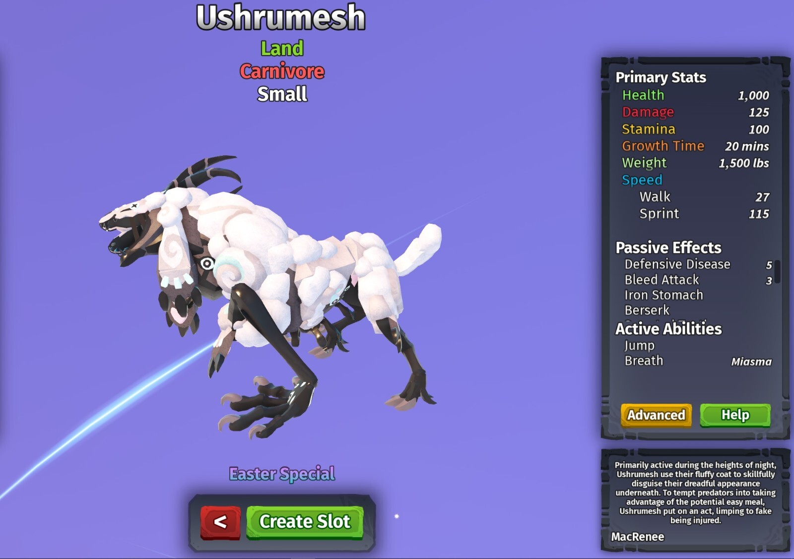 Ushrumesh Species | Creatures of Sonaria | Roblox