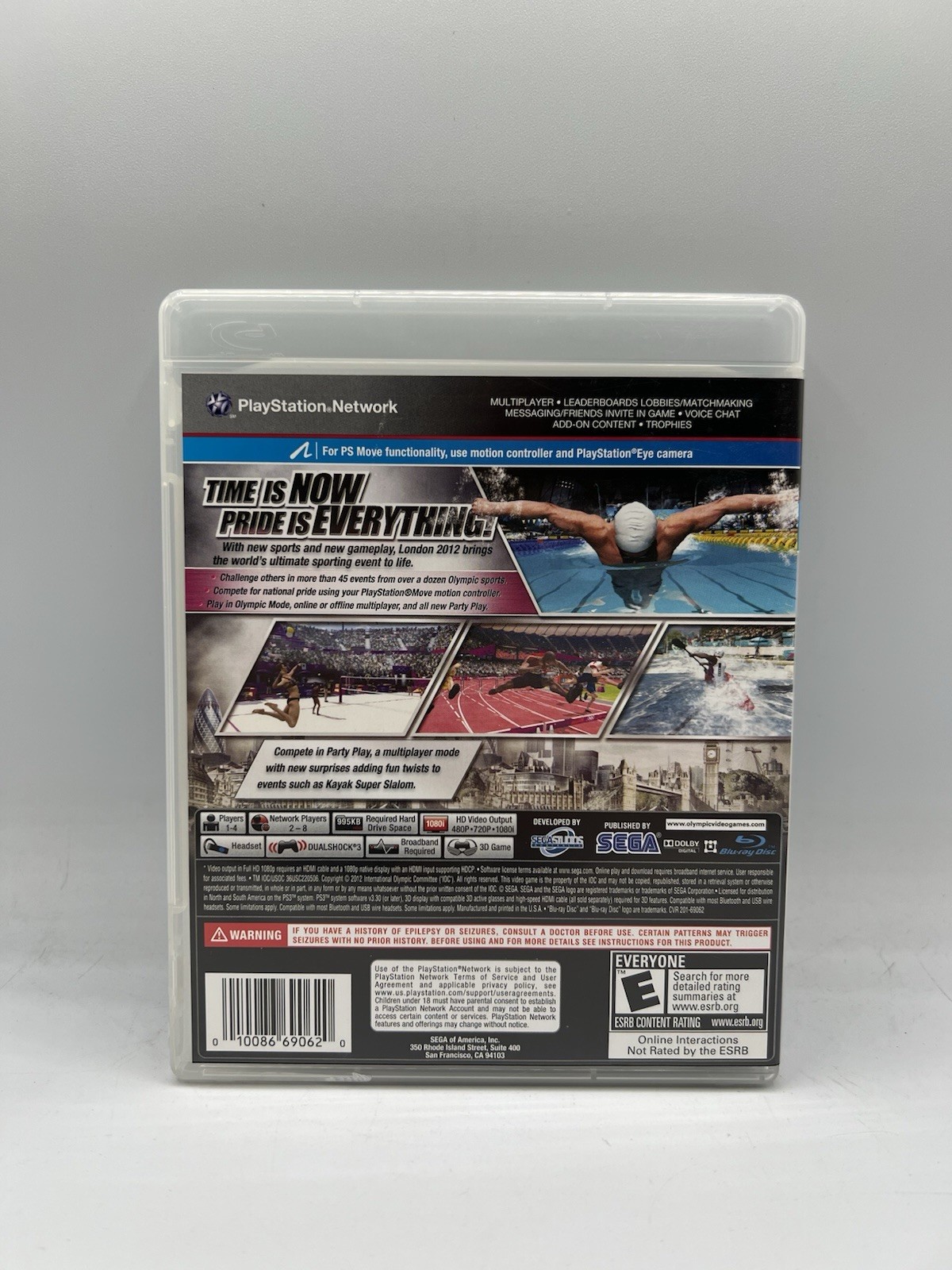London 2012 Olympics PS3 PlayStation 3 Complete CIB