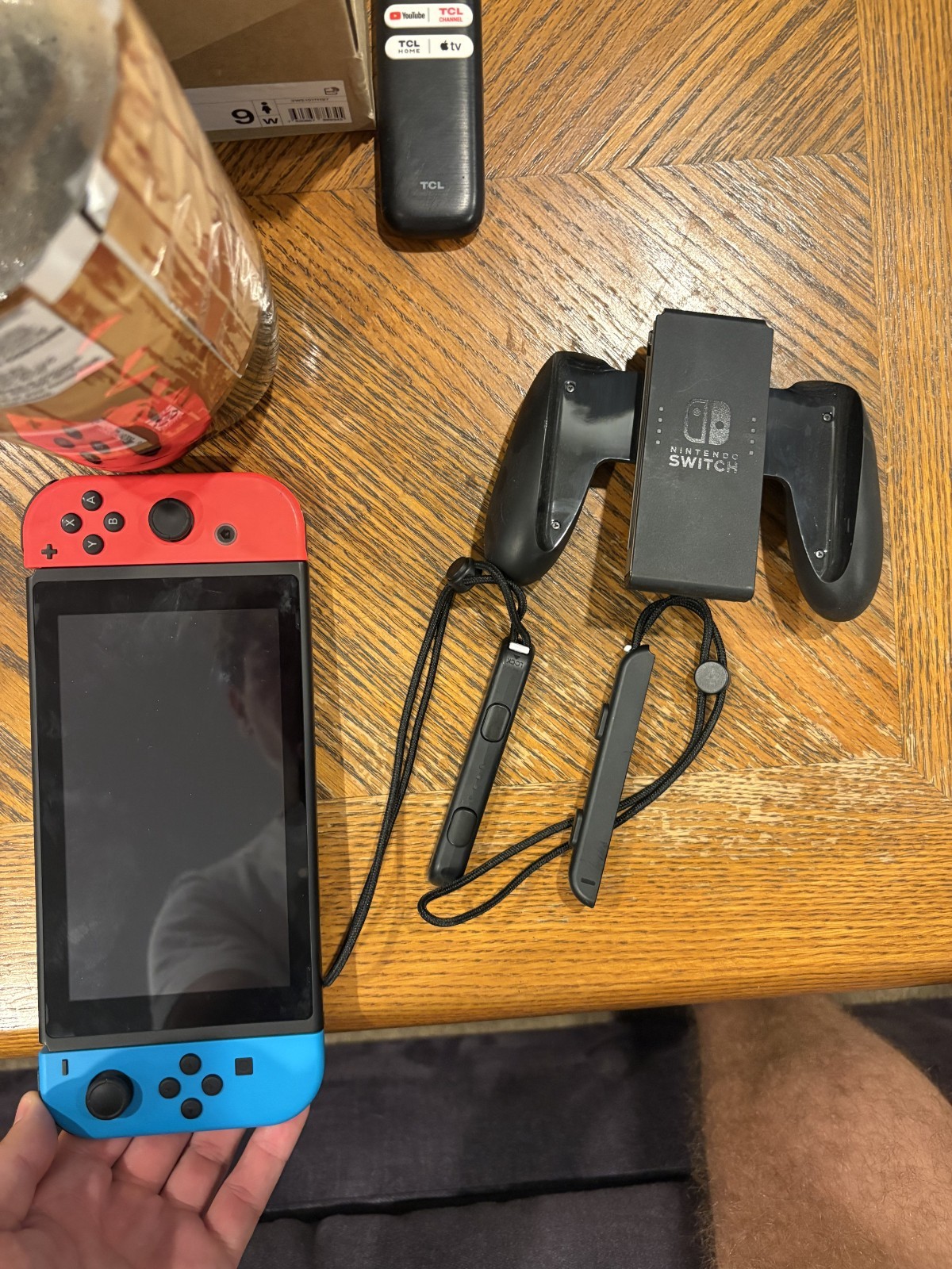 Nintendo Switch with Neon Blue and Neon Red Joy-Con (HAC-001-01)