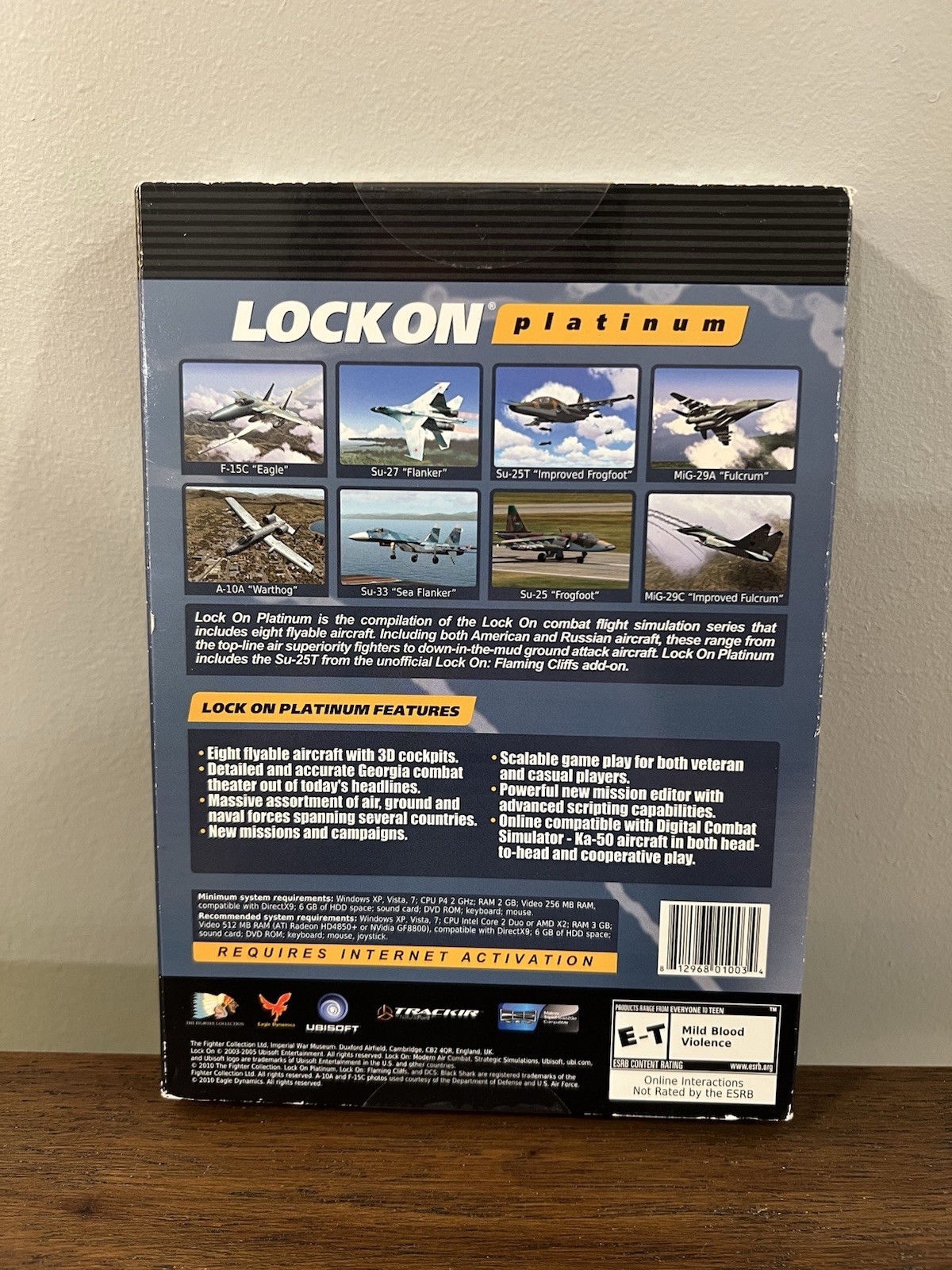 Lock On: Platinum (Windows / PC, 2010) Combat Jet Fighter Game NEW SEALED