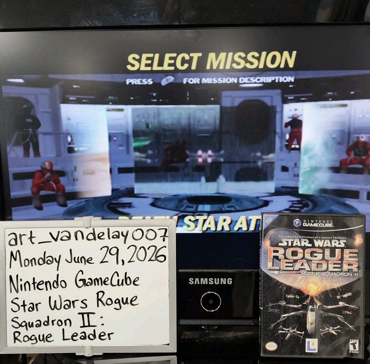 Star Wars Rogue Squadron II: Rogue Leader (Nintendo GameCube, 2001) CIB Tested!
