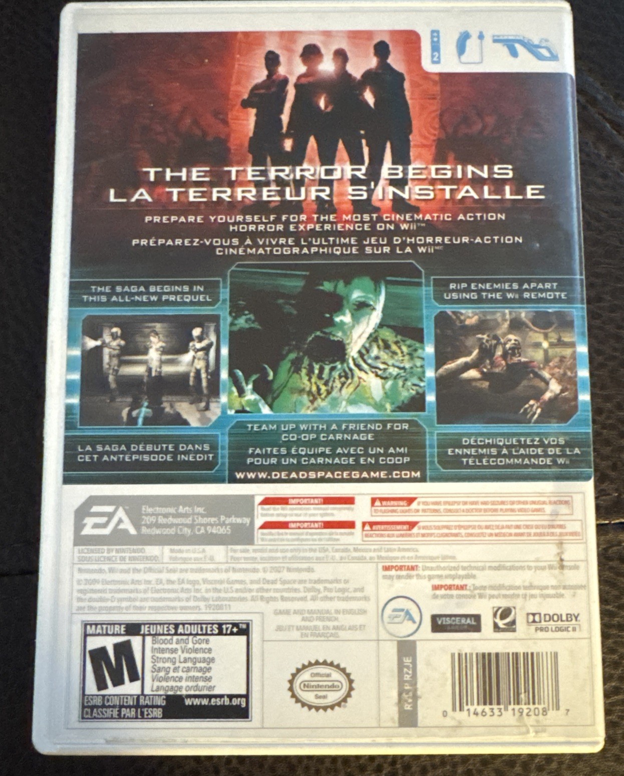 Dead Space: Extraction (Nintendo Wii, 2009) CIB