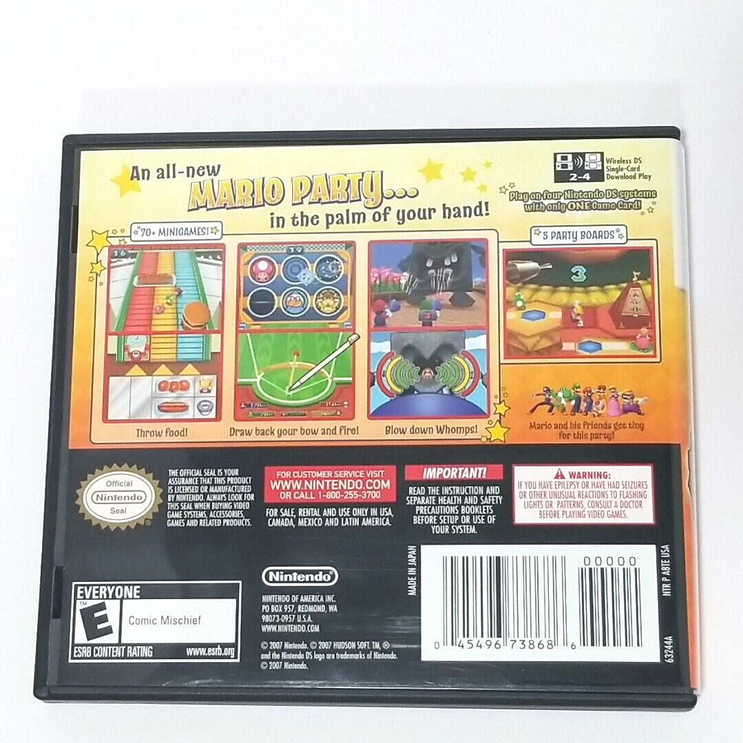 Mario Party DS Nintendo DS 2007 Complete Manual Multiplayer CIB Tested Works