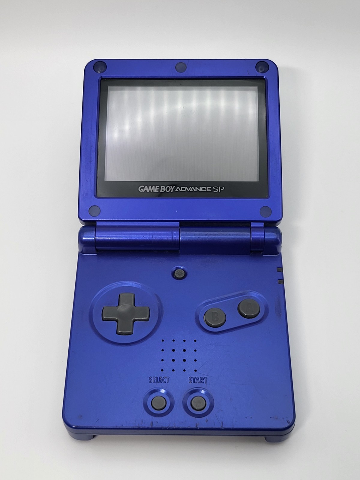 Nintendo Game Boy Advance SP Cobalt Blue AGS-001 w/ 3 Games *Screen Blemish