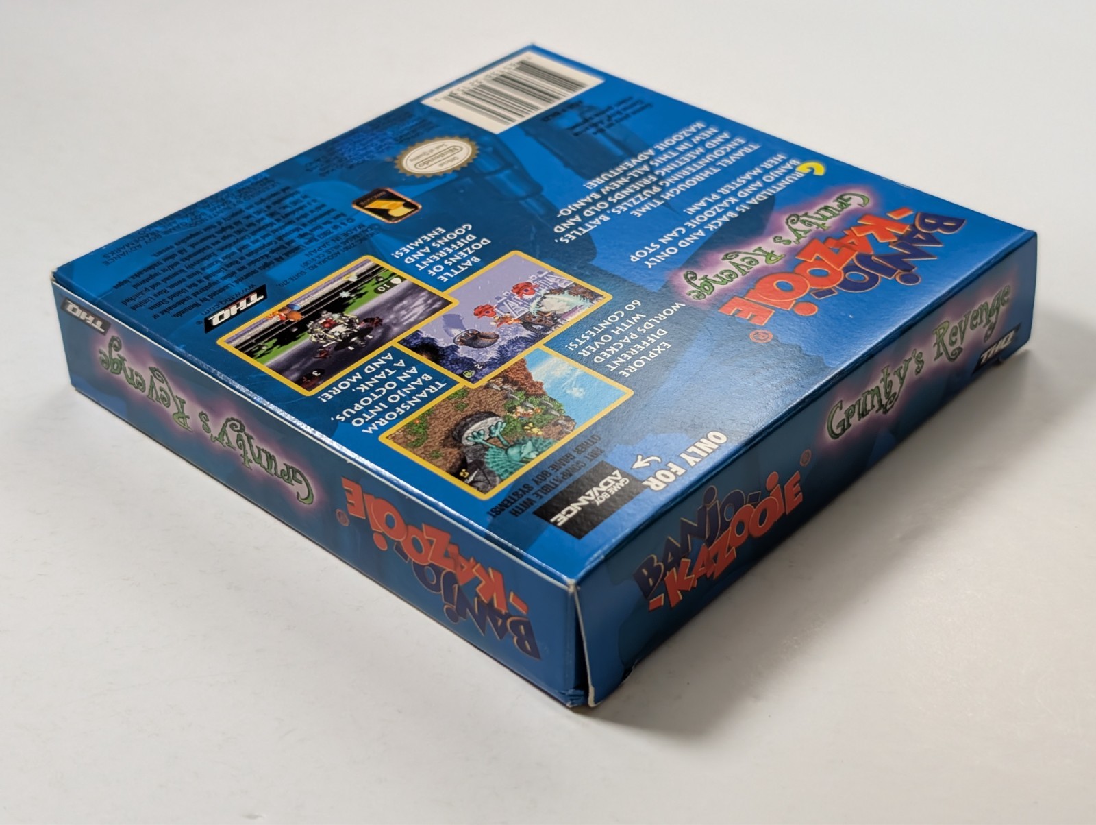 *No game* Banjo Kazooie Grunty’s Revenge Game Boy Advance box + poster authentic