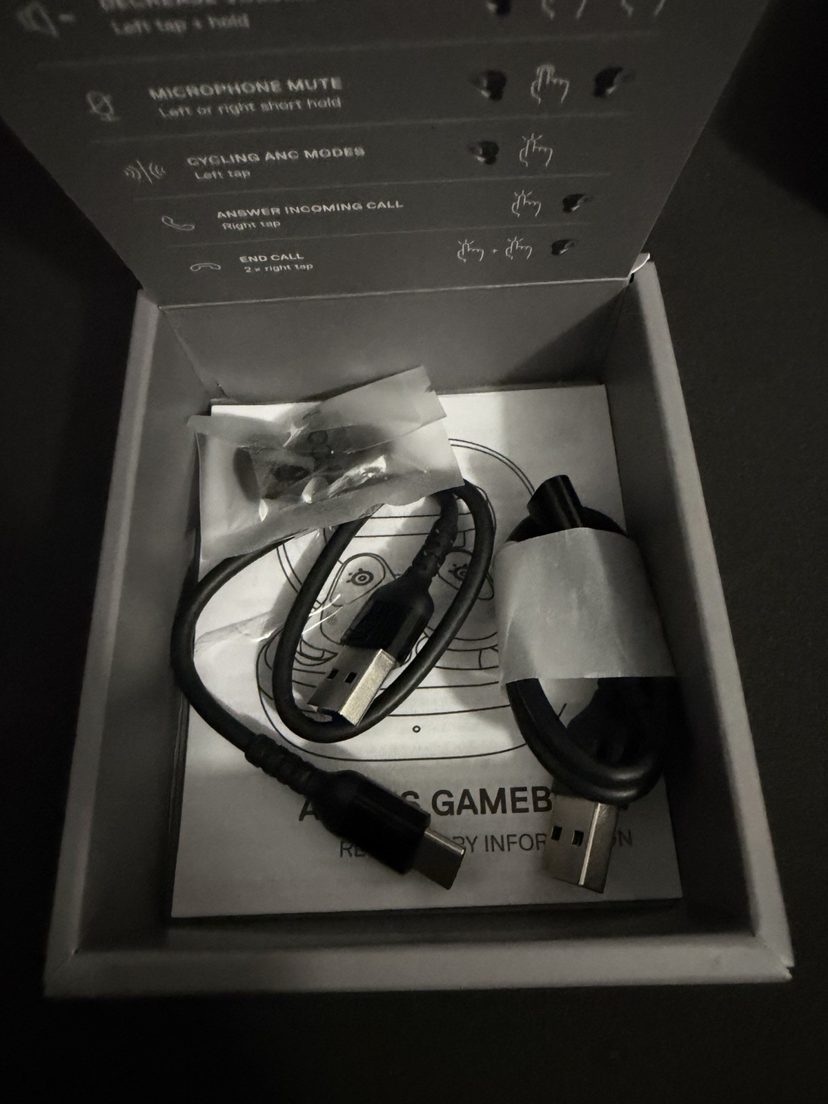 SteelSeries Arctis GameBuds Wireless In-Ear Earbuds w/ ANC Bluetooth Black