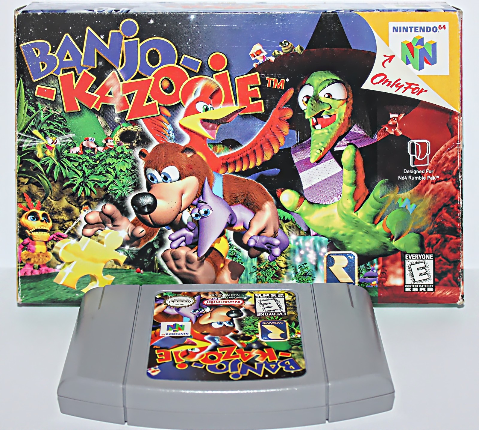 Banjo-Kazooie Nintendo 64 1998 Tested, Working In Box With Manual, See Condition