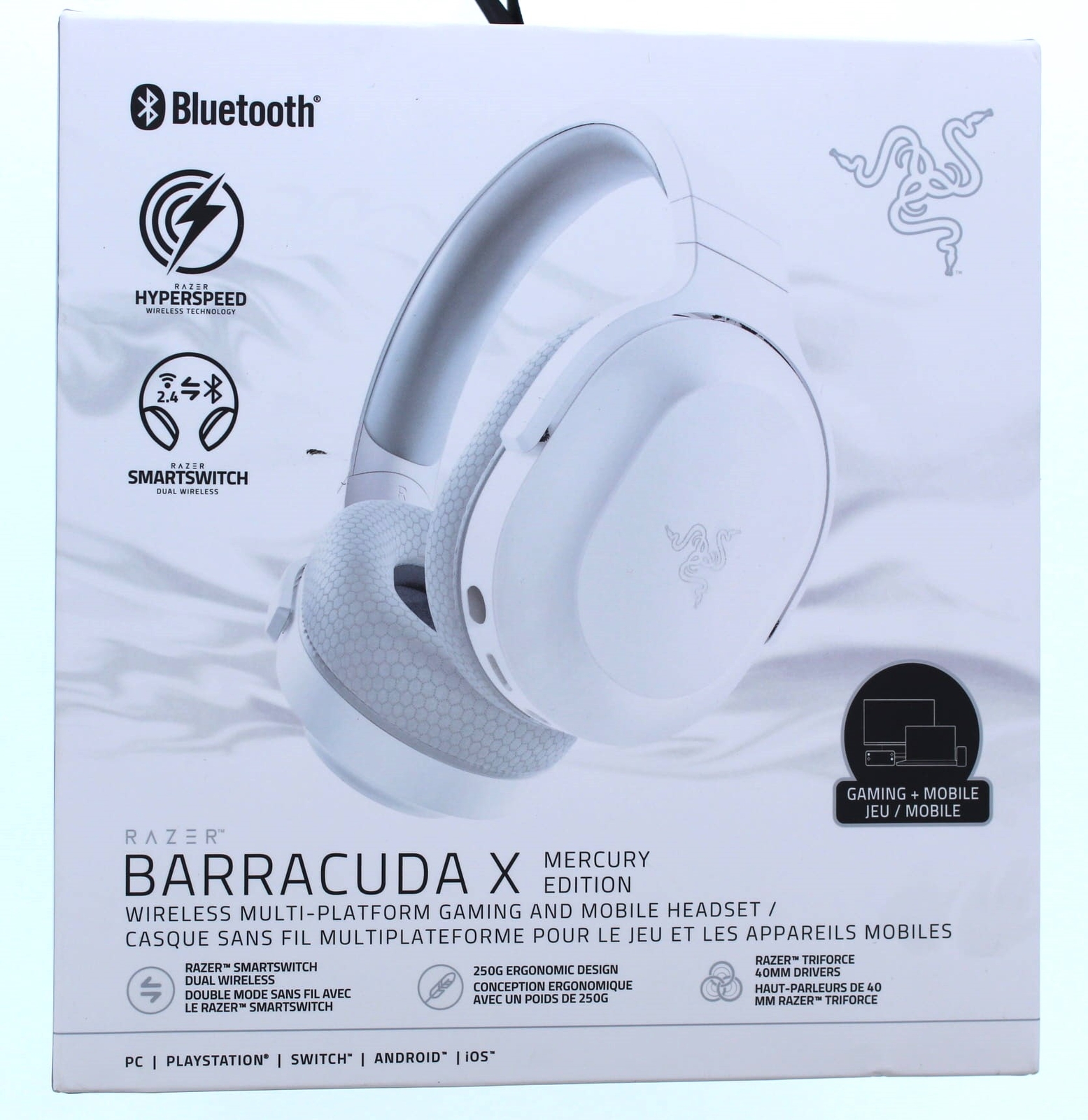 Razer Barracuda X Wireless Multiplatform Gaming / Mobile Headset Mercury)