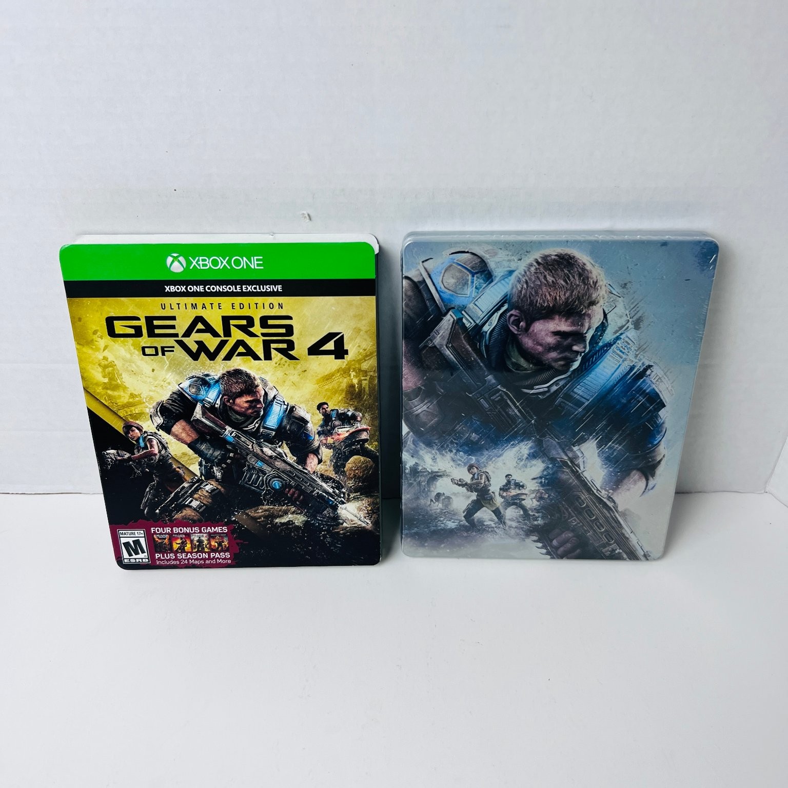 Gears of War 4 Ultimate Edition Xbox One Video Game Steelbook Minor Dent New