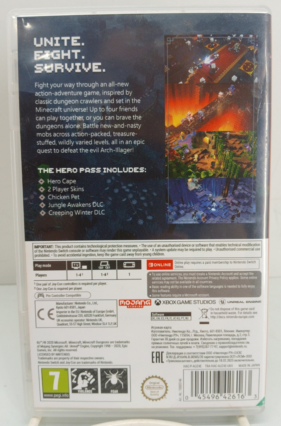 2020 Microsoft: Nintendo Switch: Minecraft Dungeons Hero Edition: Clean & Tested
