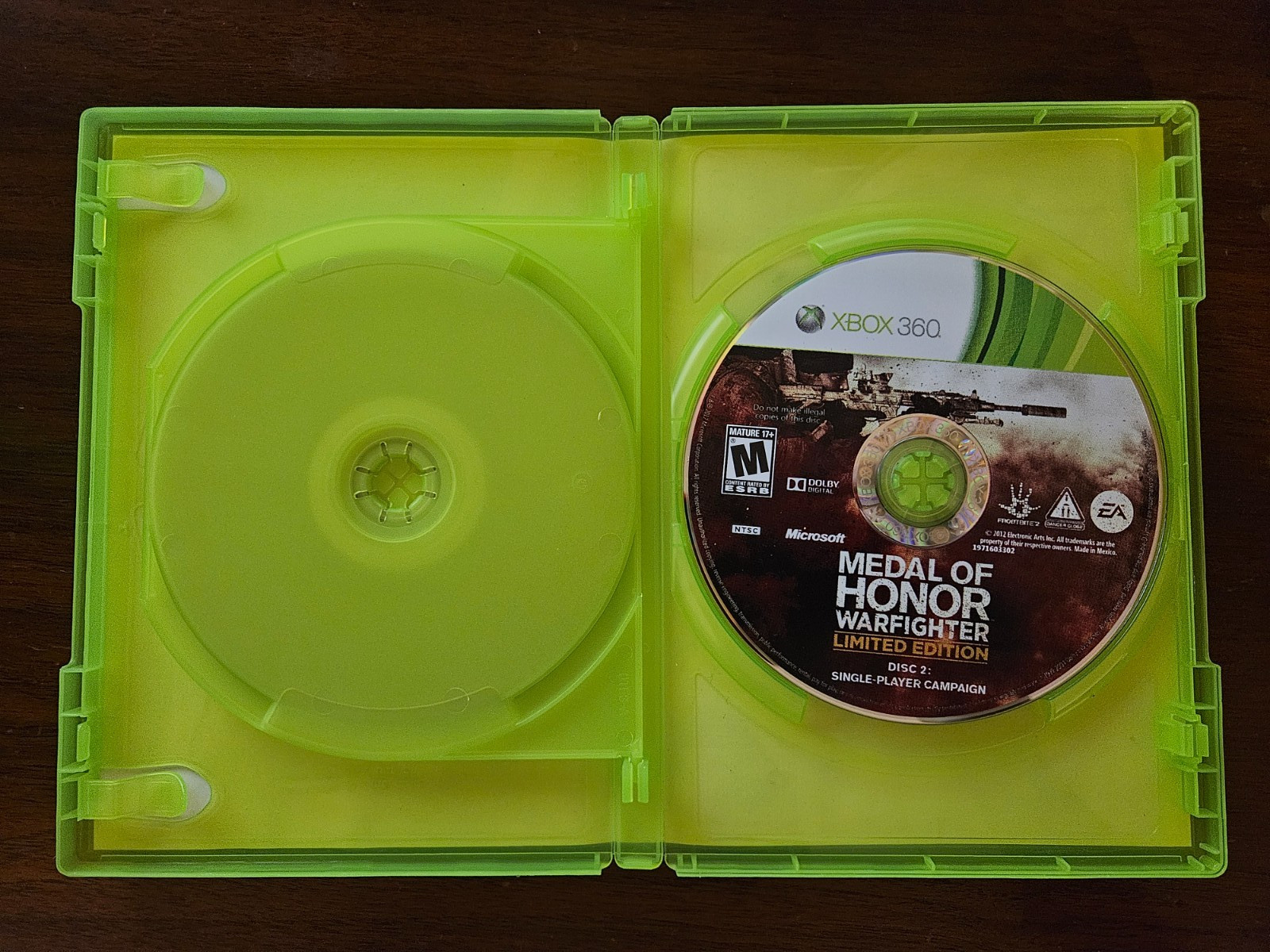 Medal of Honor warfighter(limited edition)-Xbox360 Game/No Manual/Tested&Cleaned