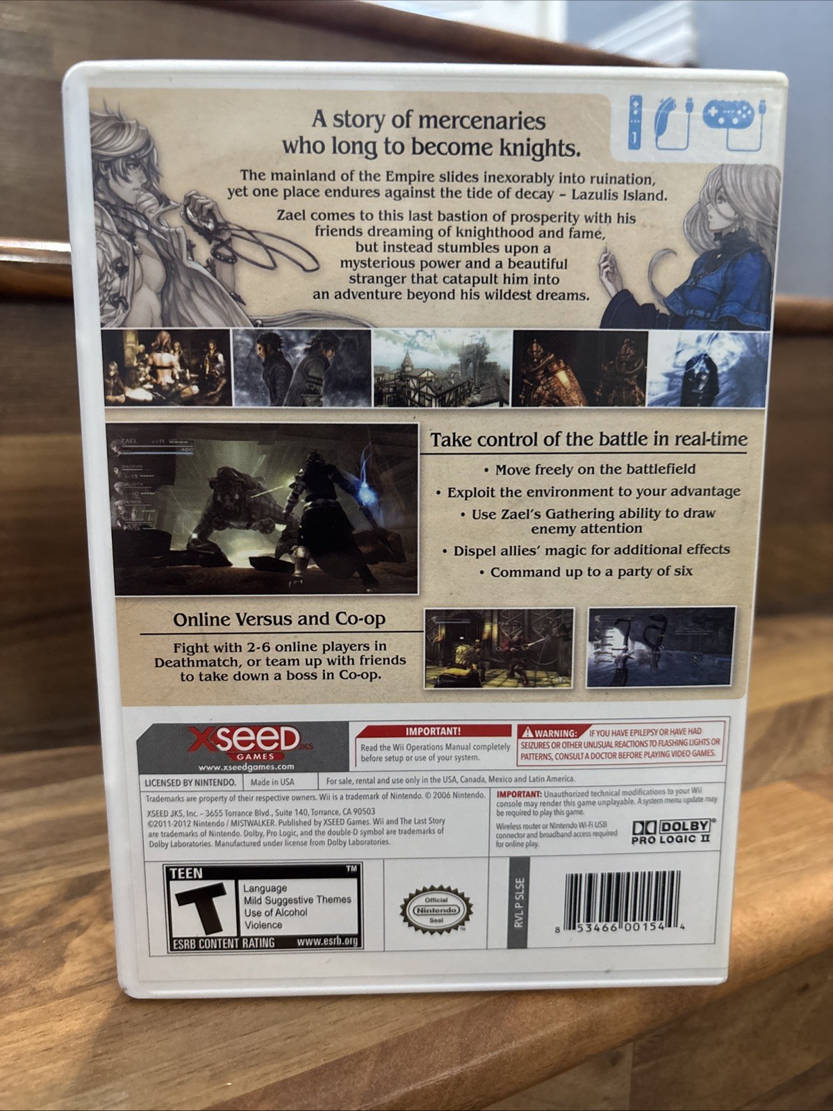 The Last Story (Nintendo Wii, 2012) CIB