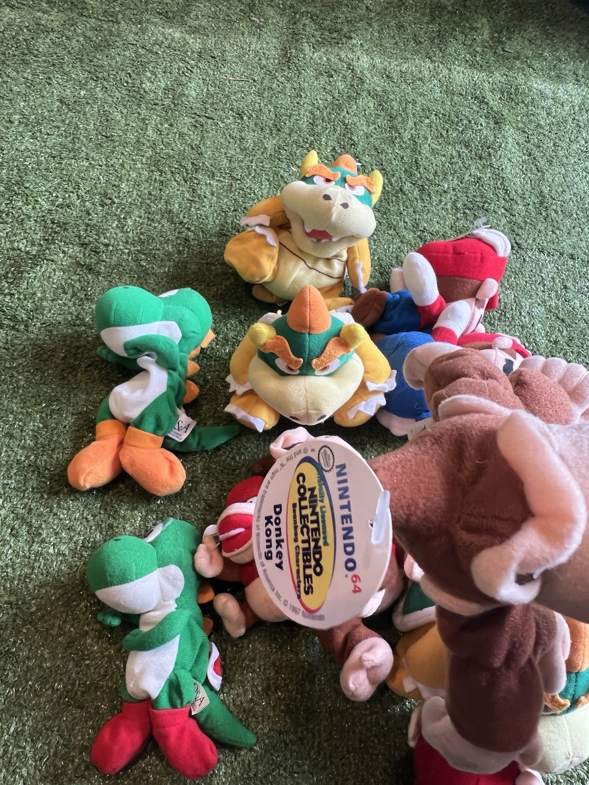 13 1997 Nintendo 6″ Plush BDA BD&A Super Mario Yoshi N64 Video Game Bean Bag