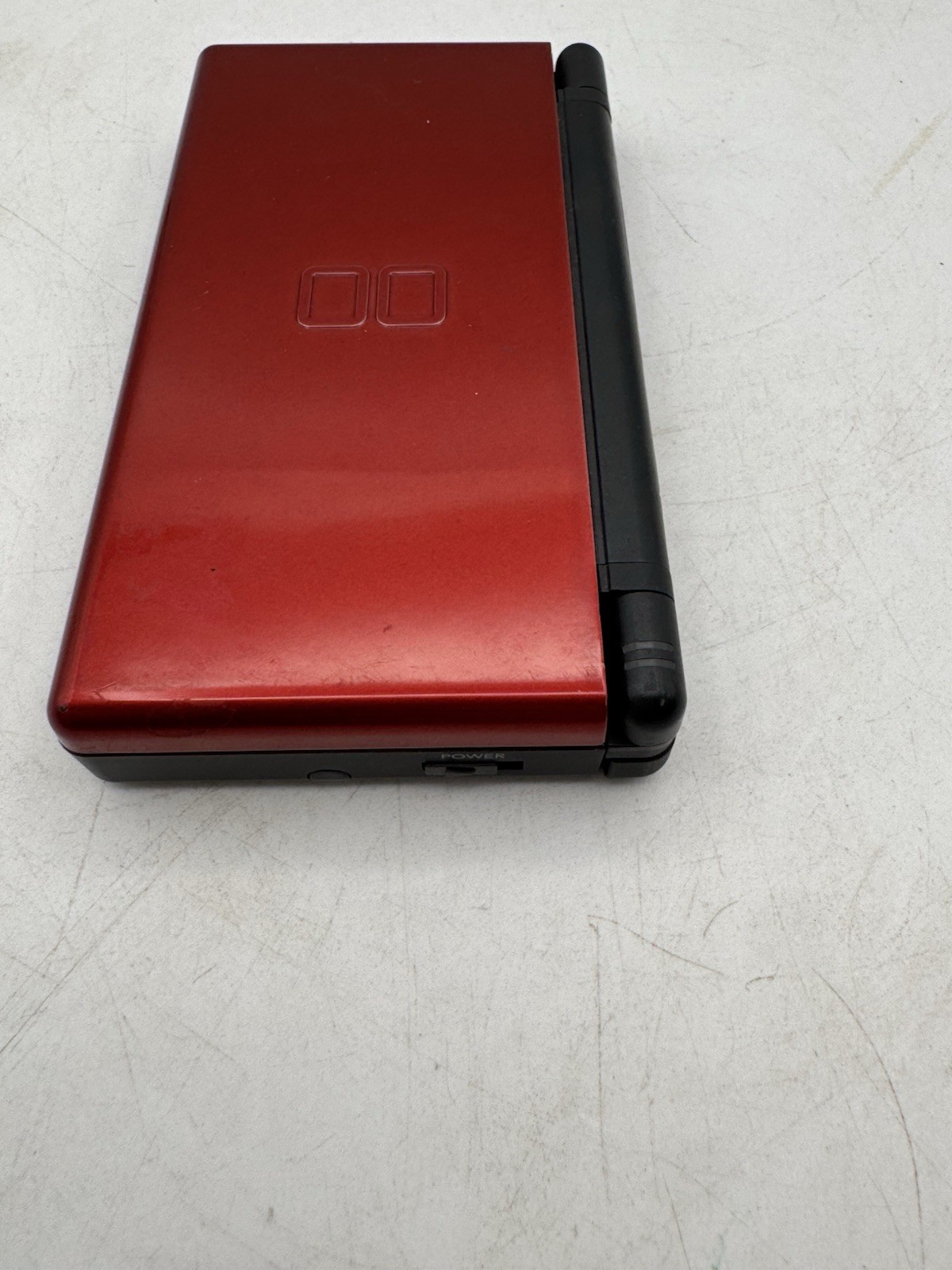 Nintendo DS Lite Crimson Black USG-001 Handheld Console Tested OEM Stylus