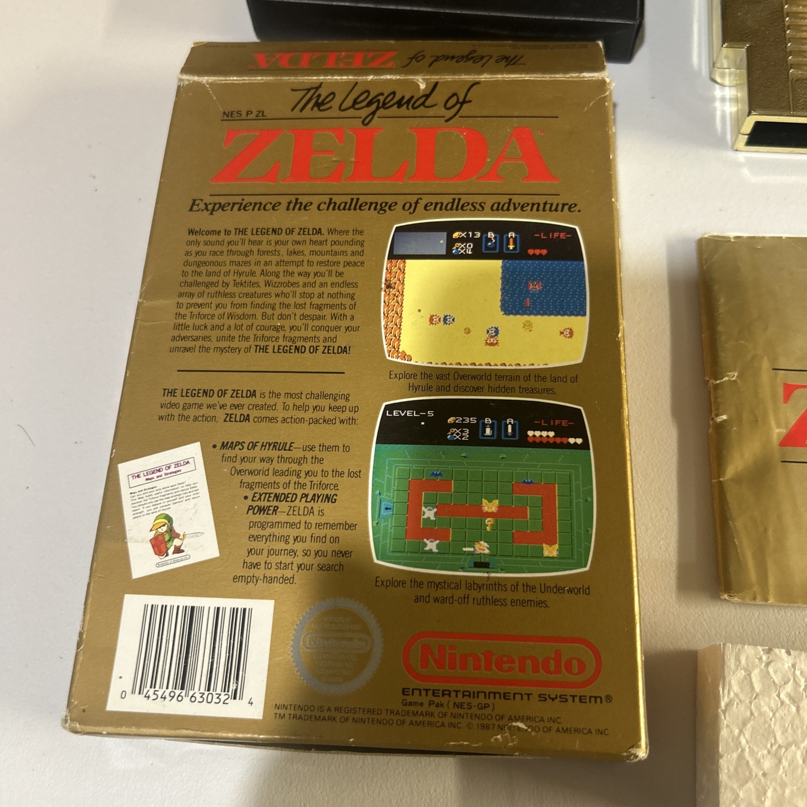 The Legend Of Zelda Nintendo NES CIB (NO MAP) Tested Works