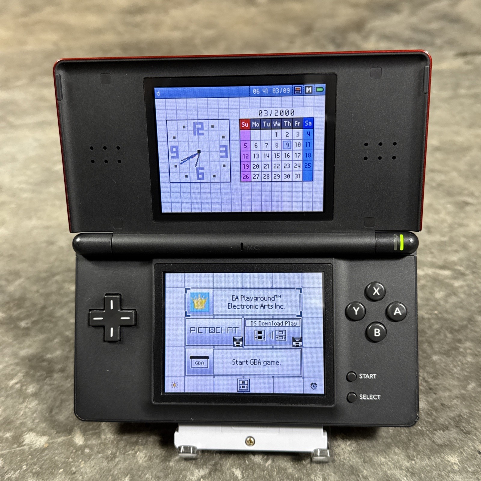 Nintendo DS Lite Handheld Console (USG-001) Red w/ OEM Charger Stylus & Case