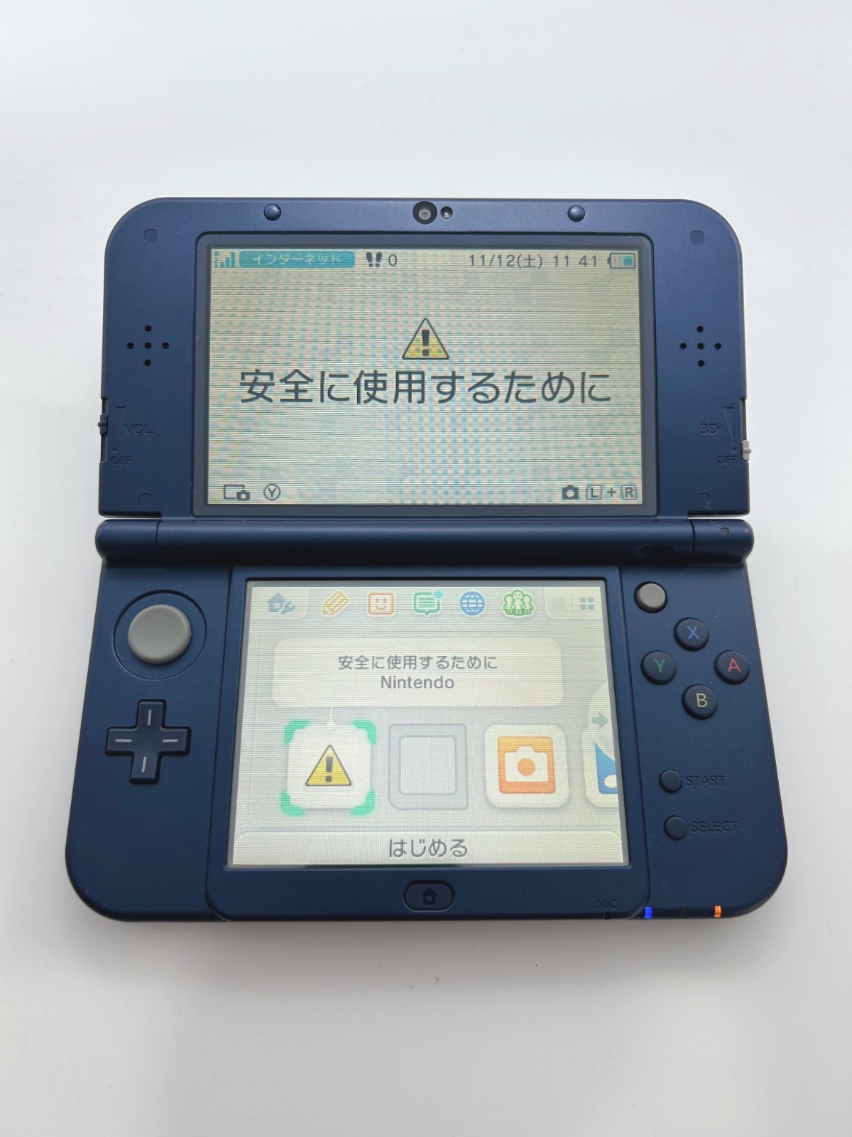 [A-rank] New Nintendo 3DS LL console Metallic Blue with Charger/Stylus
