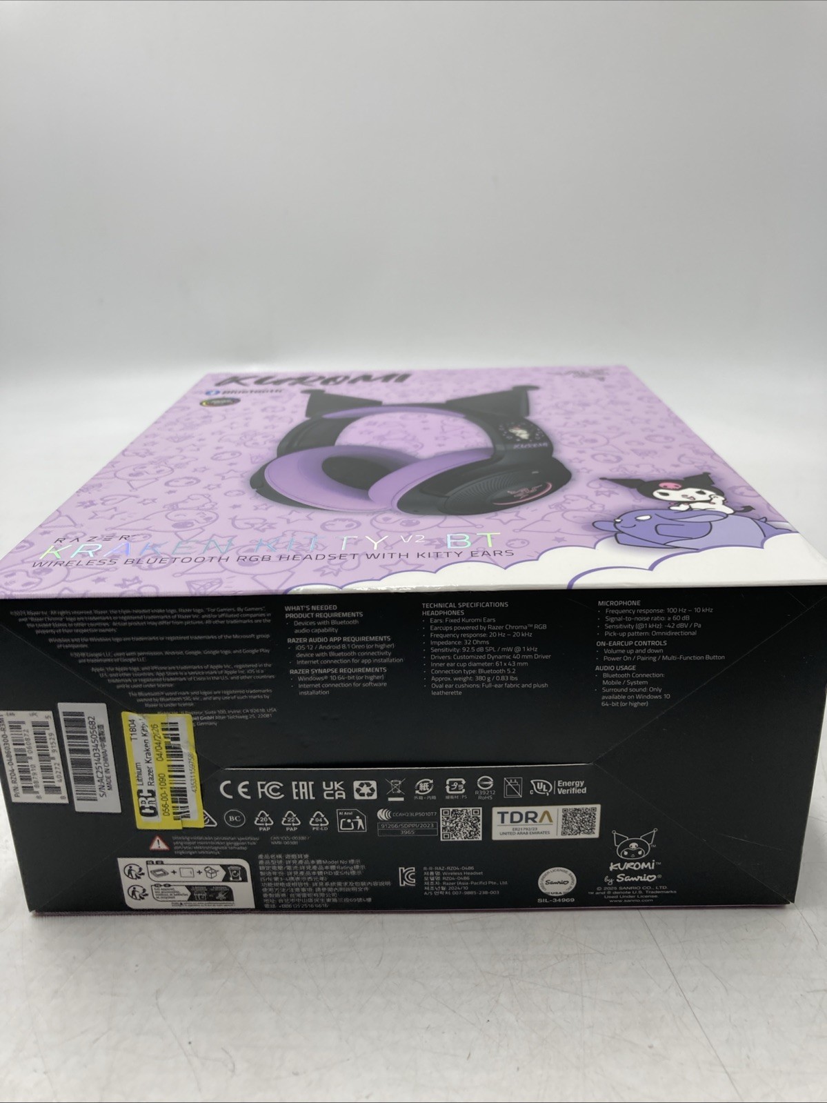 Razer Kraken Kitty V2 Kuromi Edition Wireless Bluetooth Headset