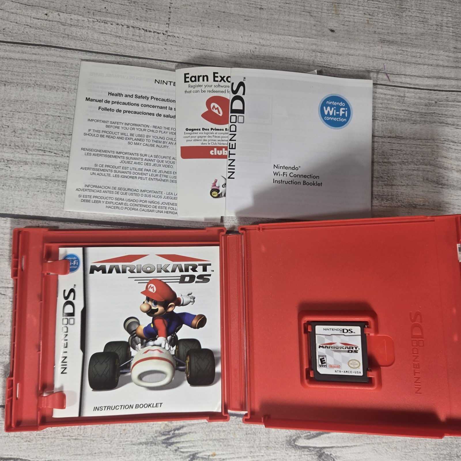Nintendo DS Mario Kart DS (2005) Complete In Box Tested Works