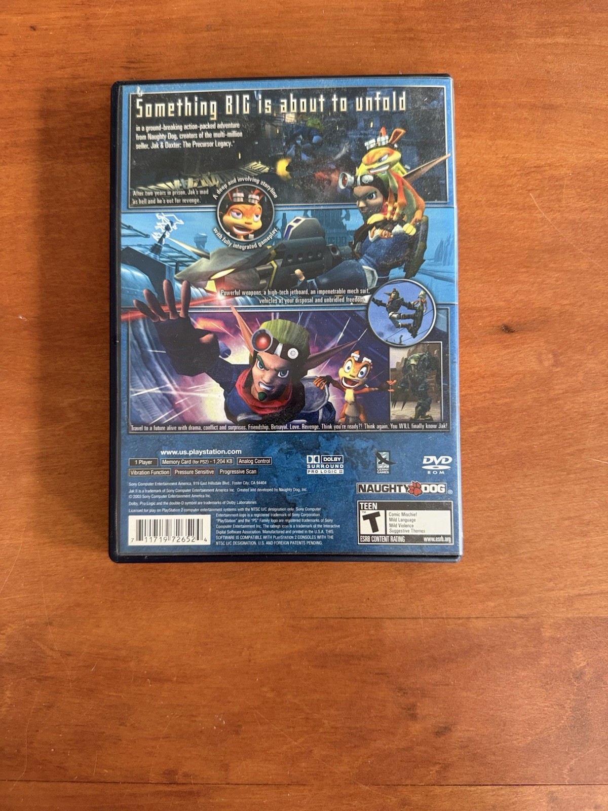 Jak II 2 (PlayStation 2 Ps2) Excellent Black Label CIB Complete w/ Reg & Tested