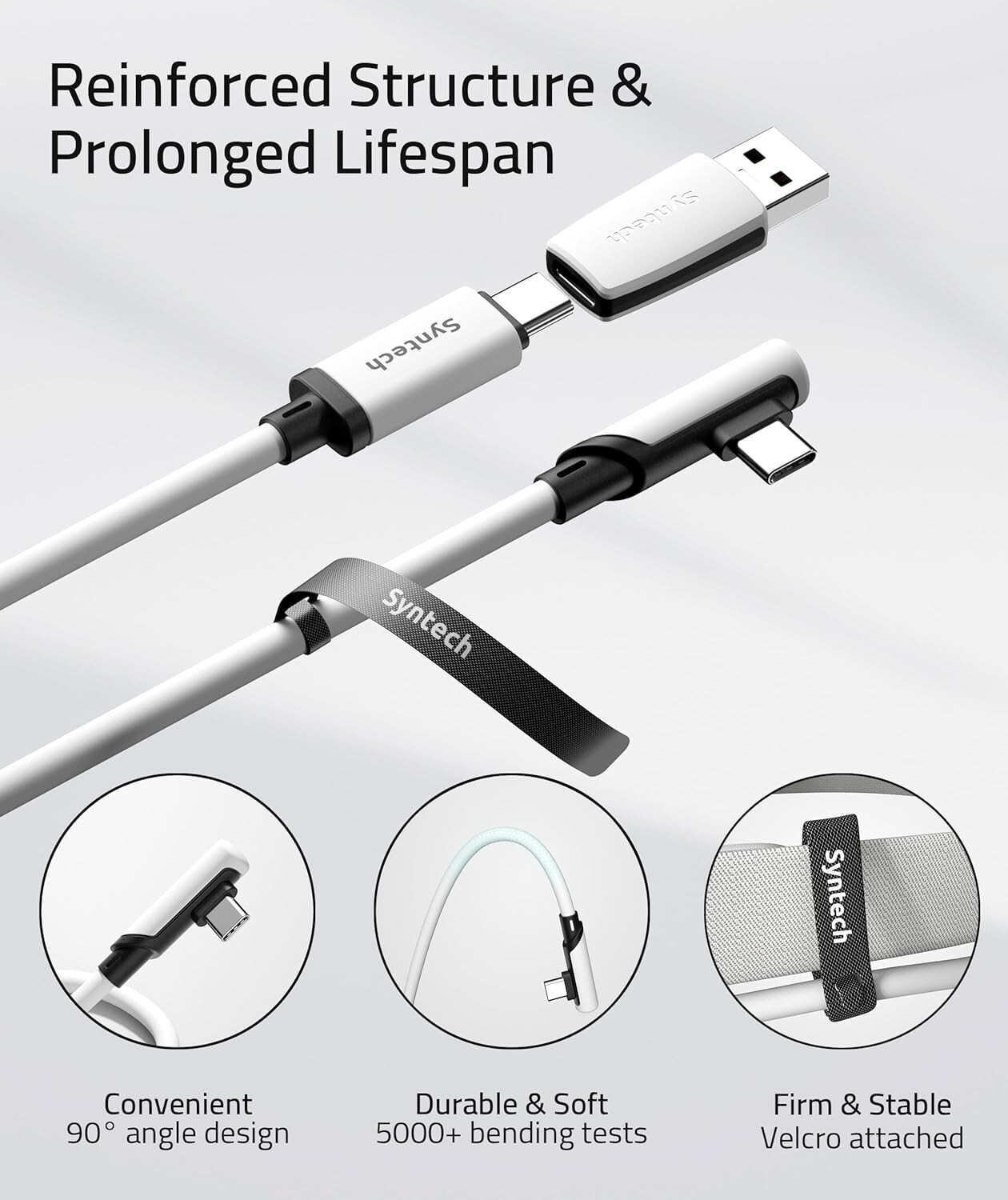 Durable 16FT VR Link Cable for Meta Quest 3S/3/2/Pro & SteamVR Connectivity