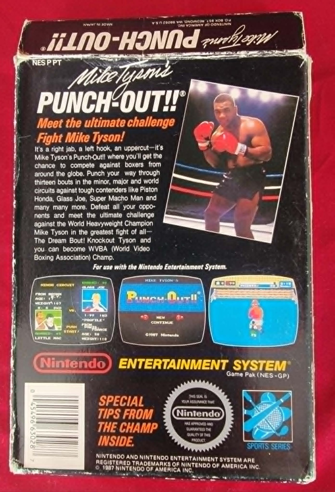 Mike Tyson’s Punch-Out🥊1987 Authentic NES in Box