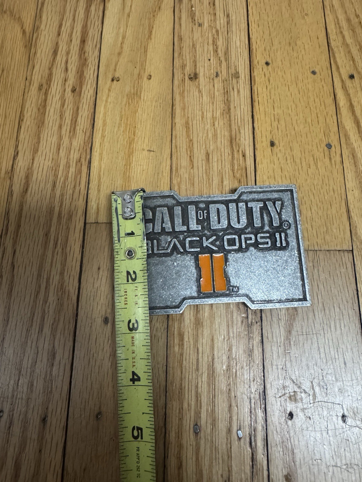 Vtg 2012 Activision Video Game Call of Duty Black Ops II Metal Belt Buckle Promo