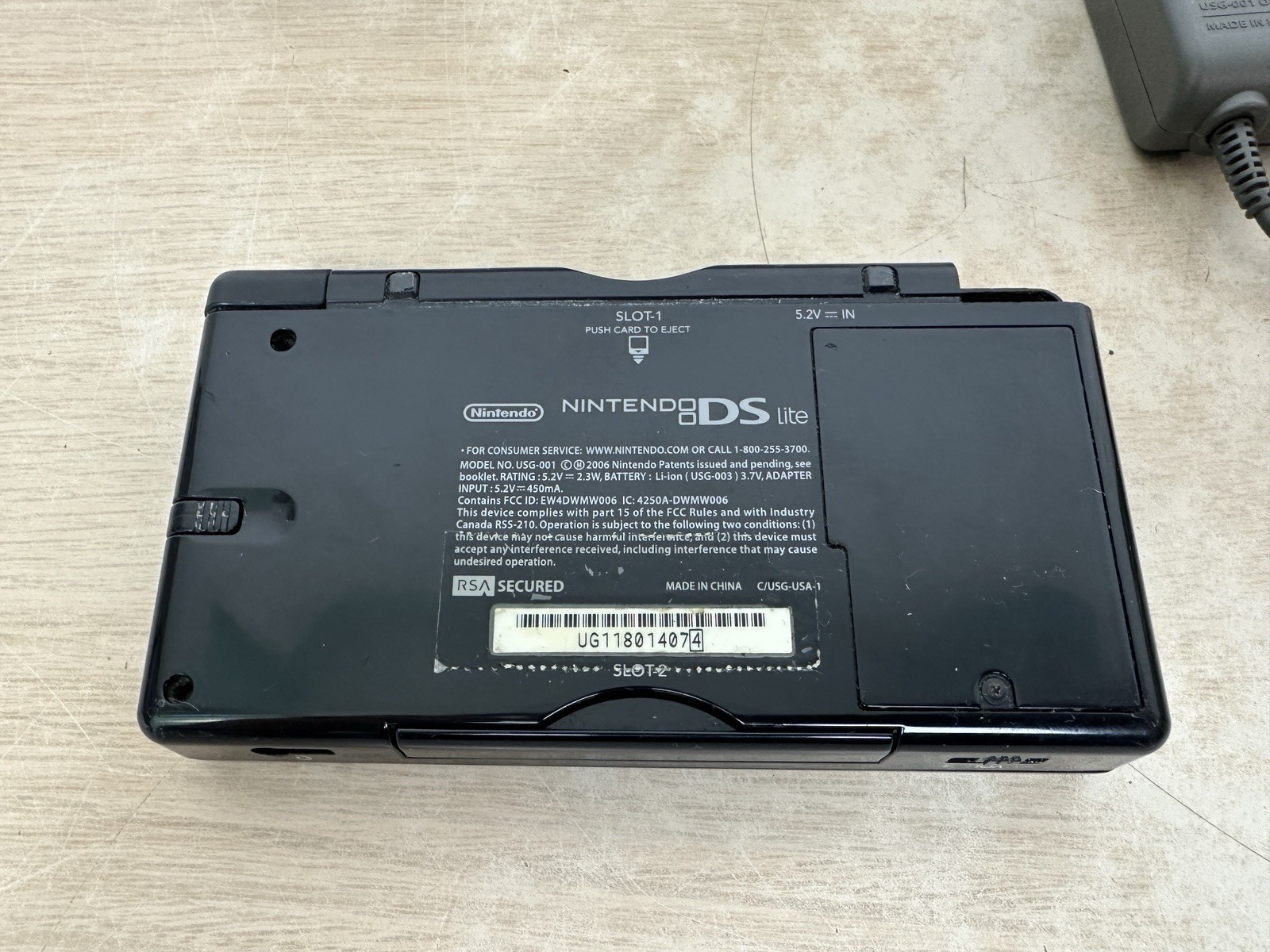 Nintendo DS Lite Onyx Black Handheld USG-001 Complete In Box CIB – WORKS! READ!