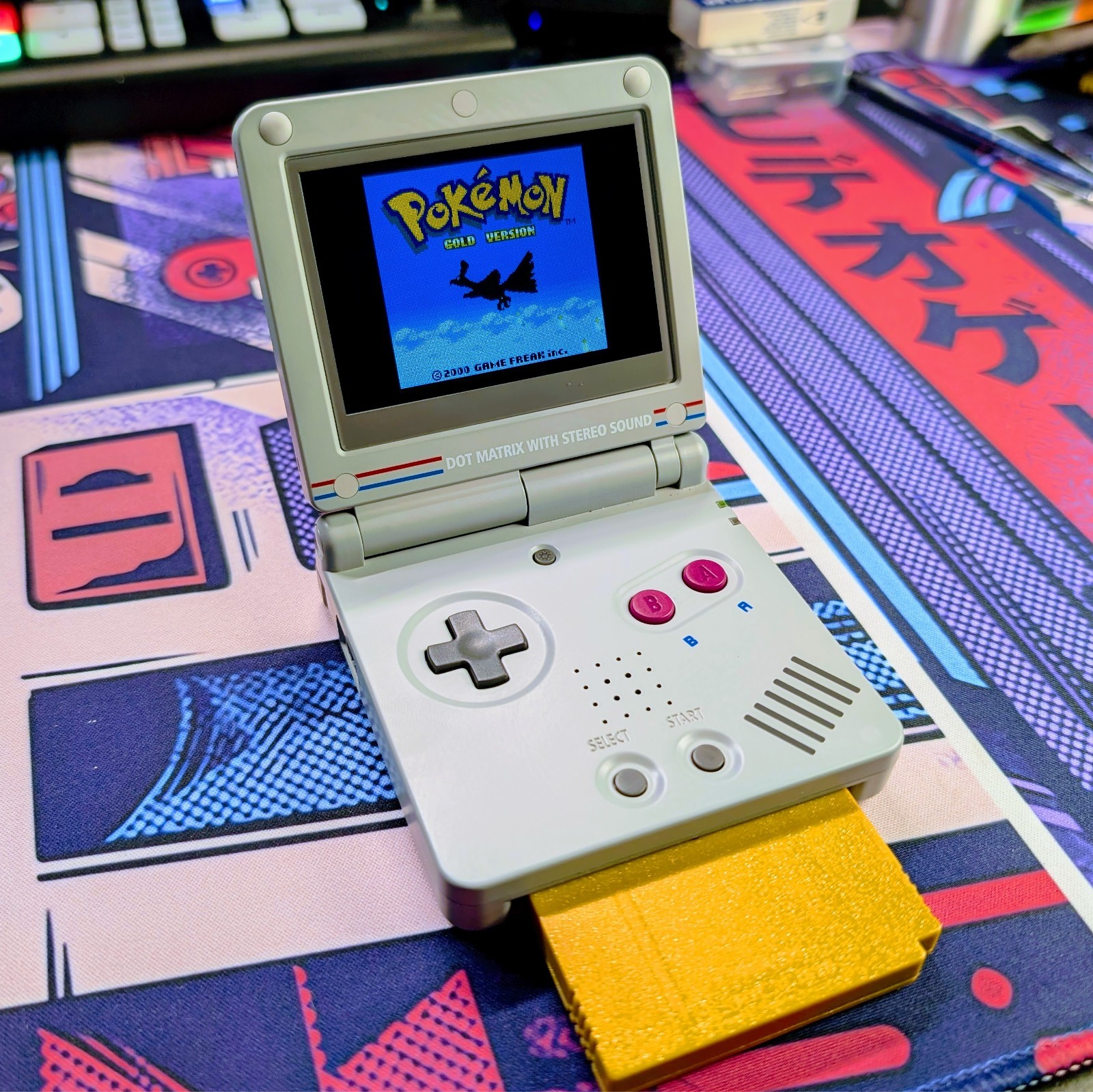 Nintendo Game Boy Advance SP IPS Backlit Screen New Shell Battery DMG Style