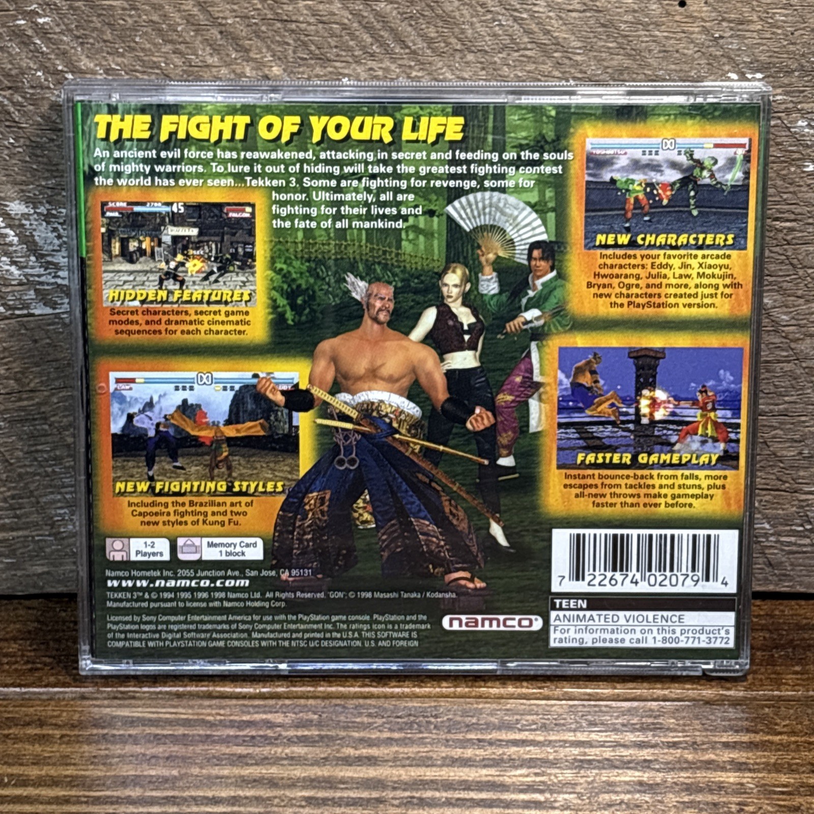 Tekken 3 PS1 Complete w/ Reg Card Tested Greatest Hits Sony PlayStation 1998