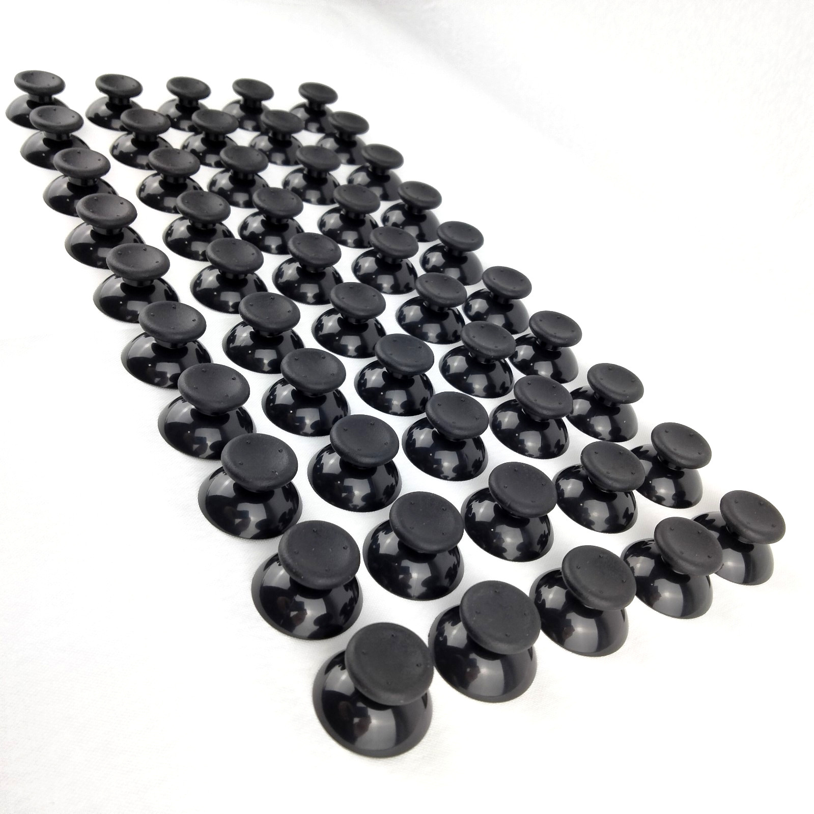 Lot of 50 Gray Microsoft Xbox 360 Replacement Parts Analog Thumb Sticks – NEW