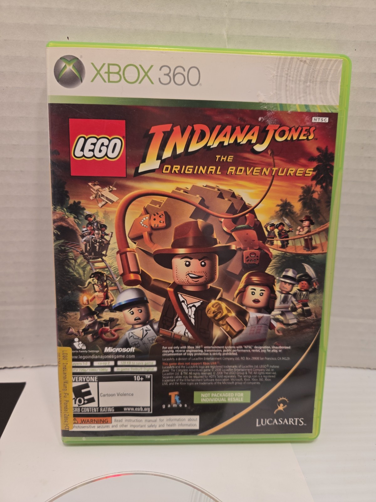 Xbox 360 Lego Indiana Jones: The Original Adventures / Kung Fu Panda CIB