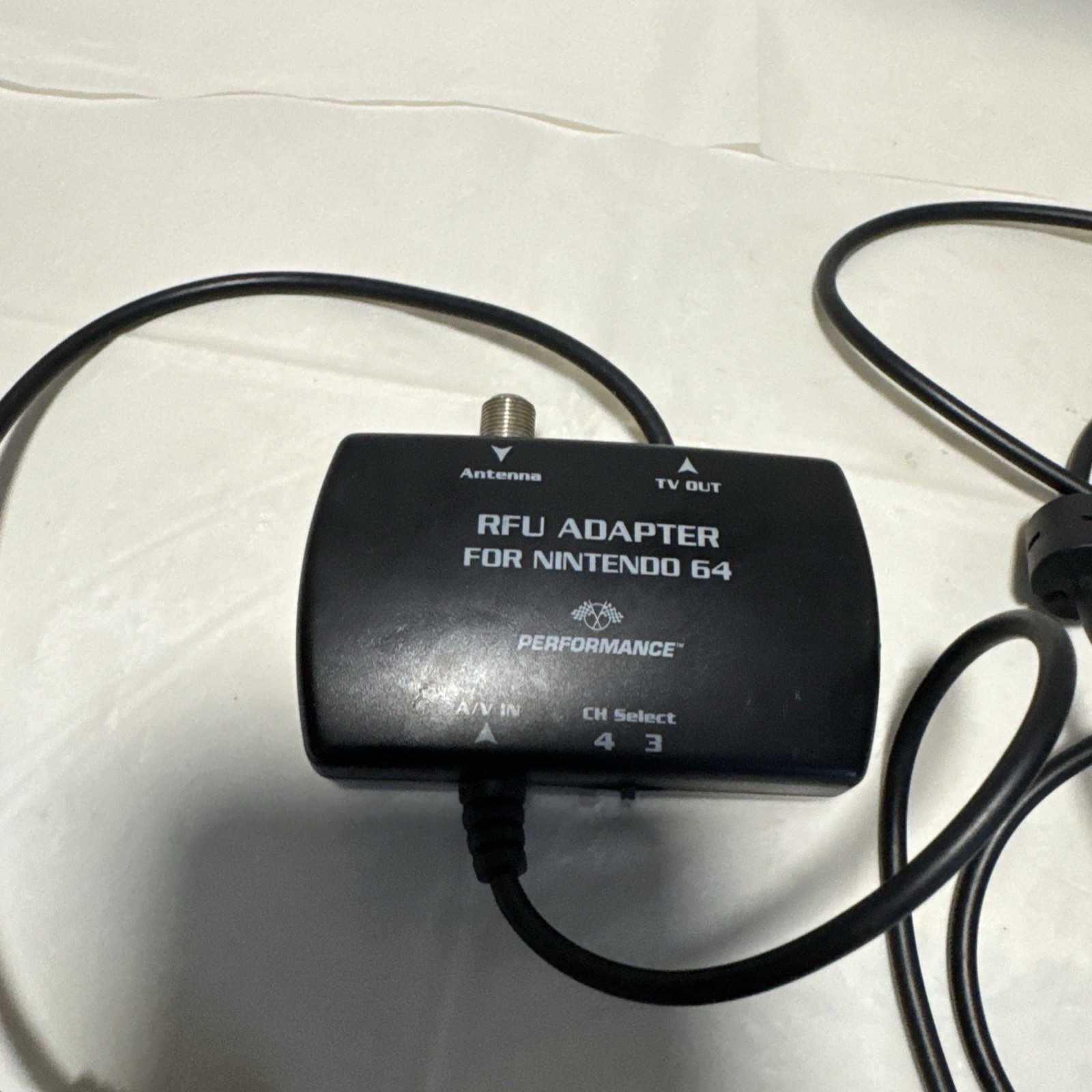 Performance RFU Adapter For Nintendo 64 Super SNES N64 P-067F AV Antenna TV Out