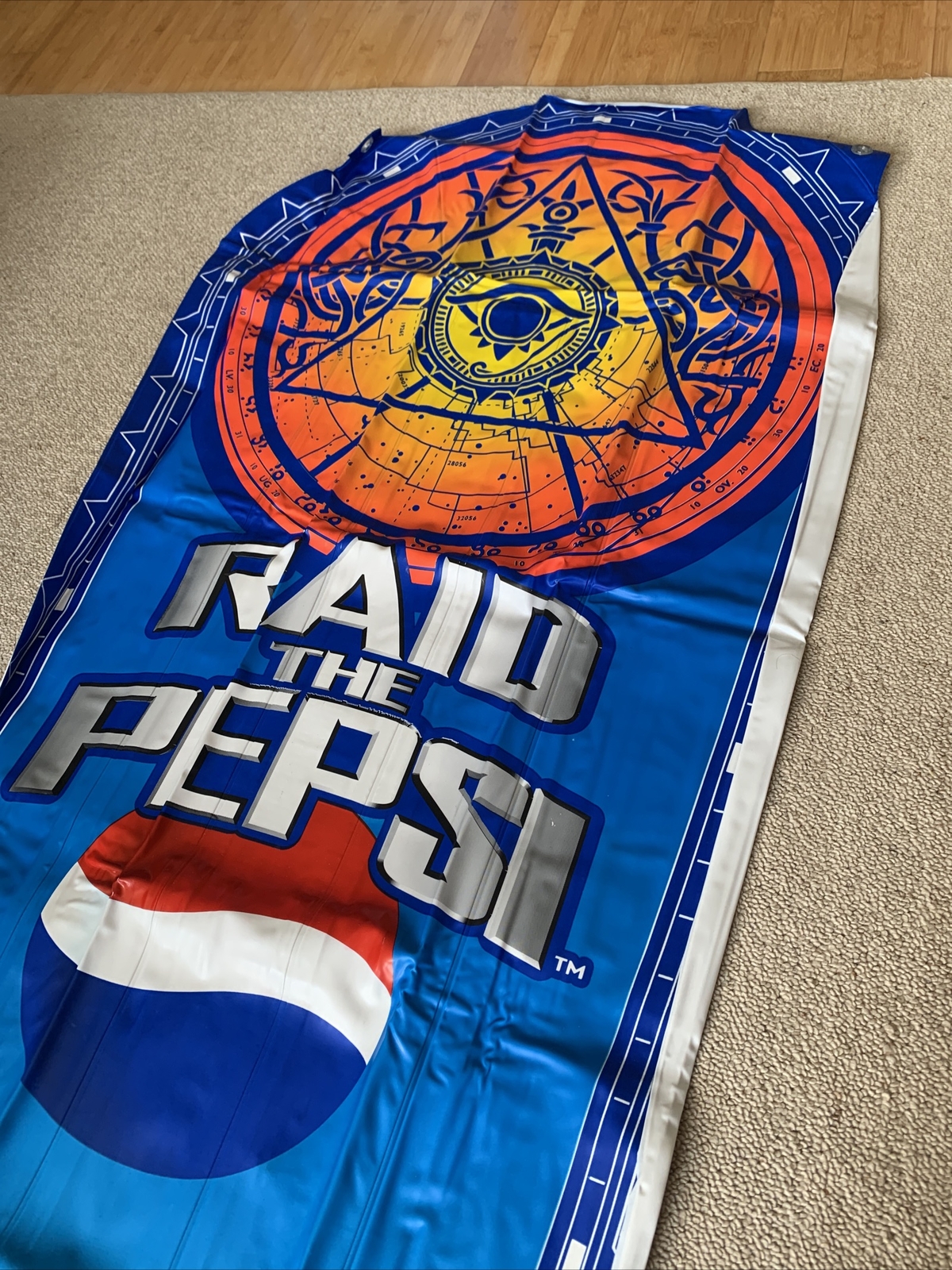 Rare 2001 Pepsi PlayStation PS2 TOMB RAIDER Promo 6ft Raft. Never Inflated.