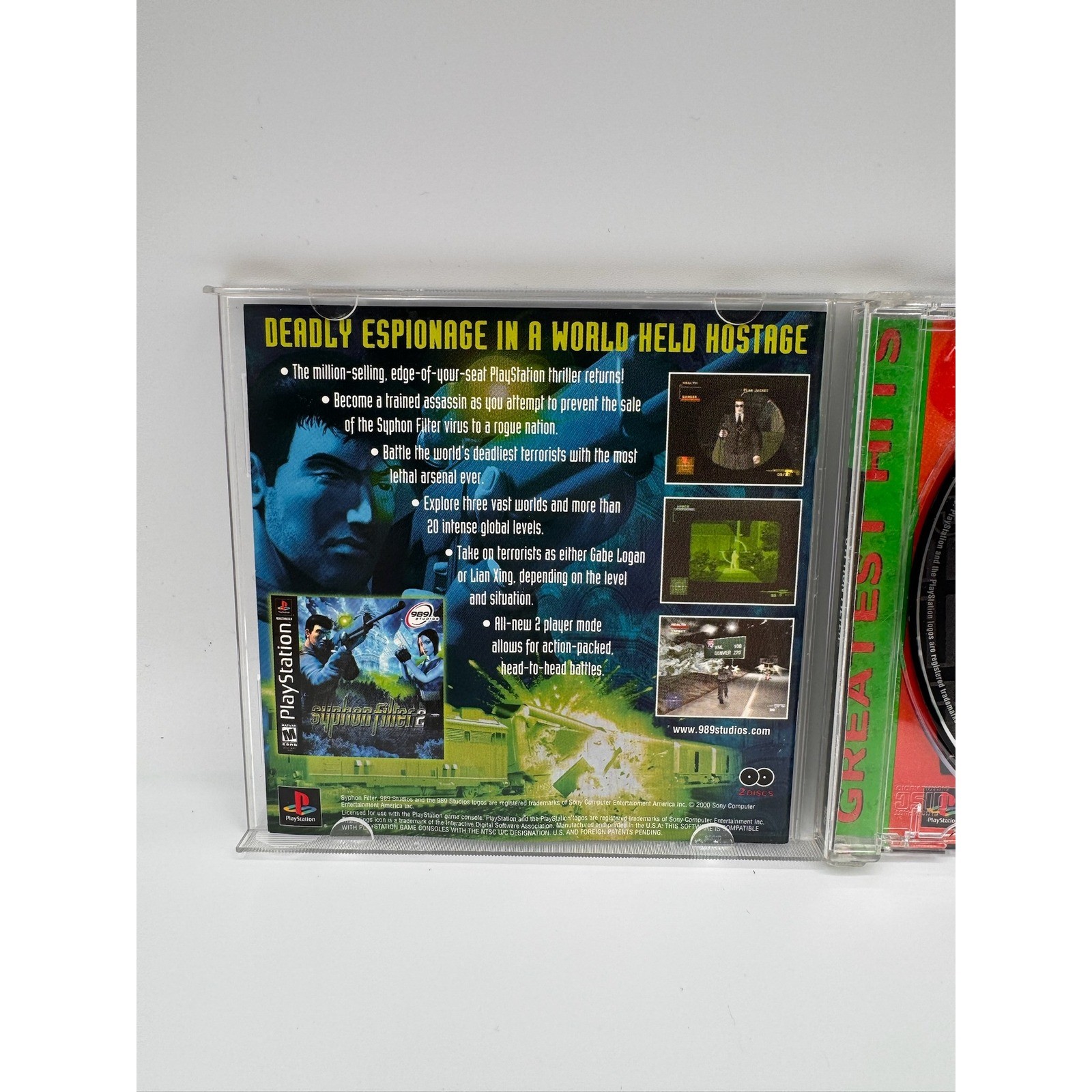 Syphon Filter 1 2 3 Trilogy PS1 PlayStation 1 Games Bundle Greatest Hits Tested