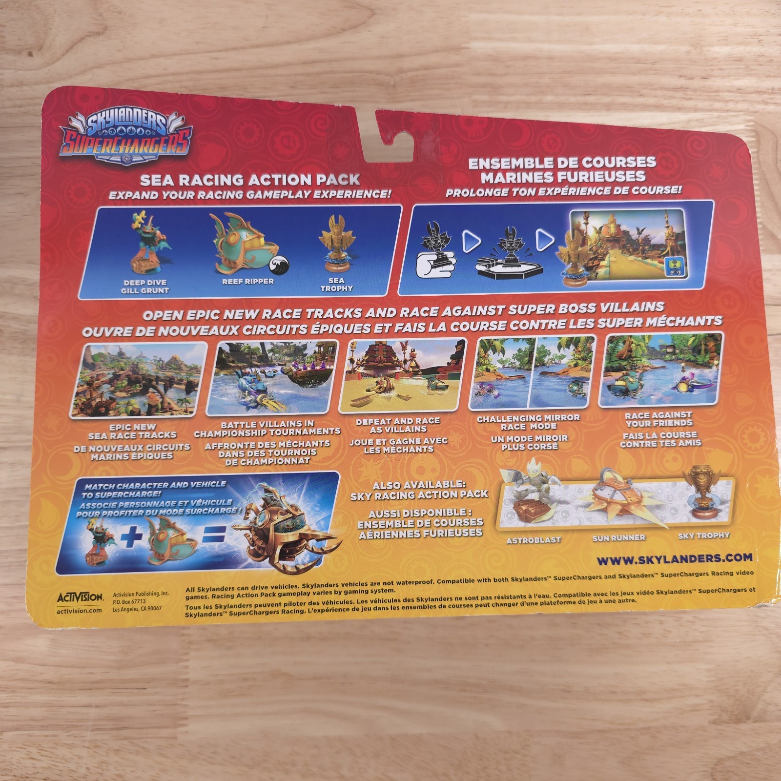 Skylander Superchargers Sea Racing Action Pack Gill Grunt Reef Ripper NIB