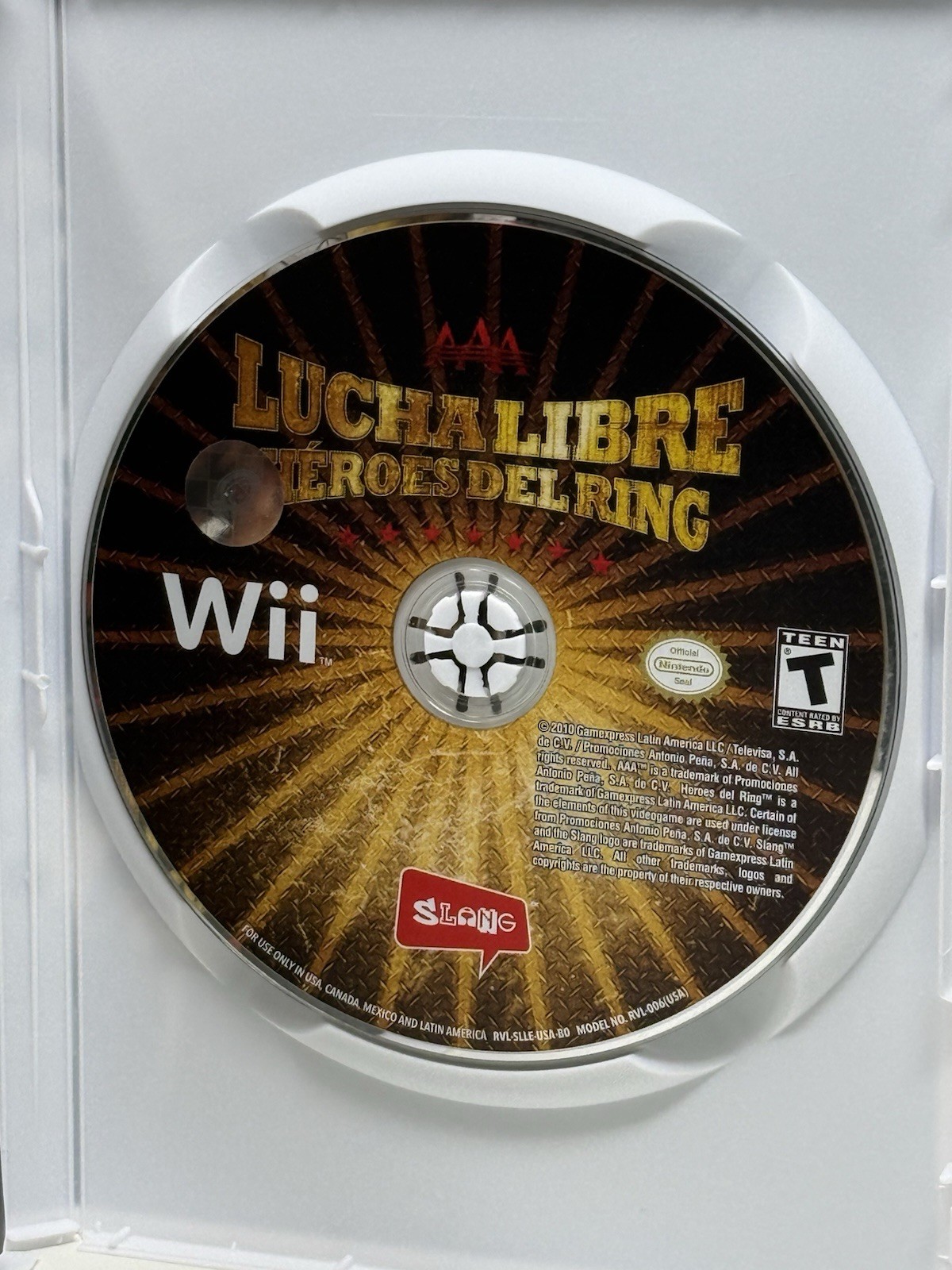 Lucha Libre AAA Heroes del Ring Nintendo Wii Complete CIB La Parka Mexico Cover