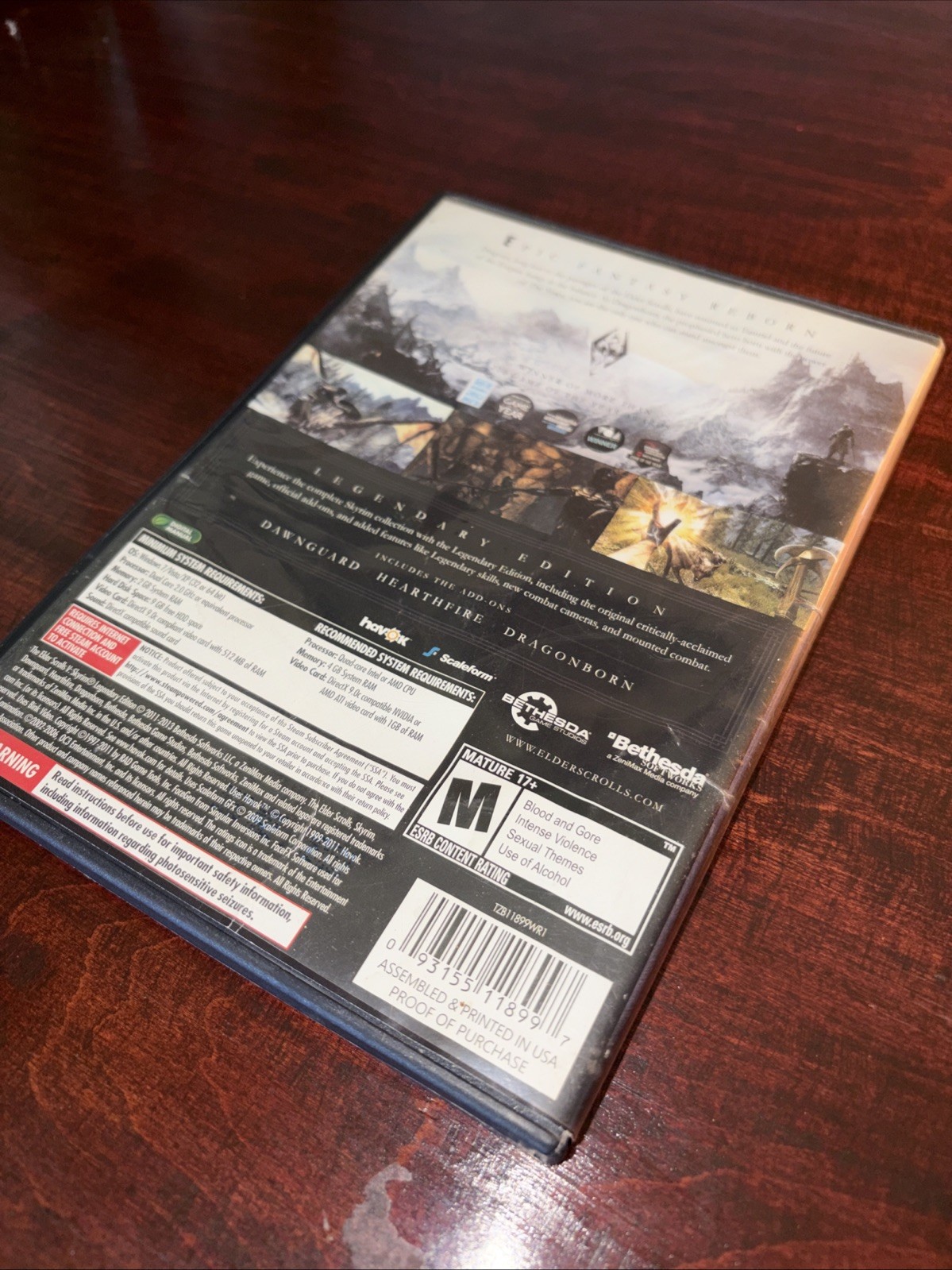 Elder Scrolls V: Skyrim — Legendary Edition (PC, 2013) Pre-owned Good Condition
