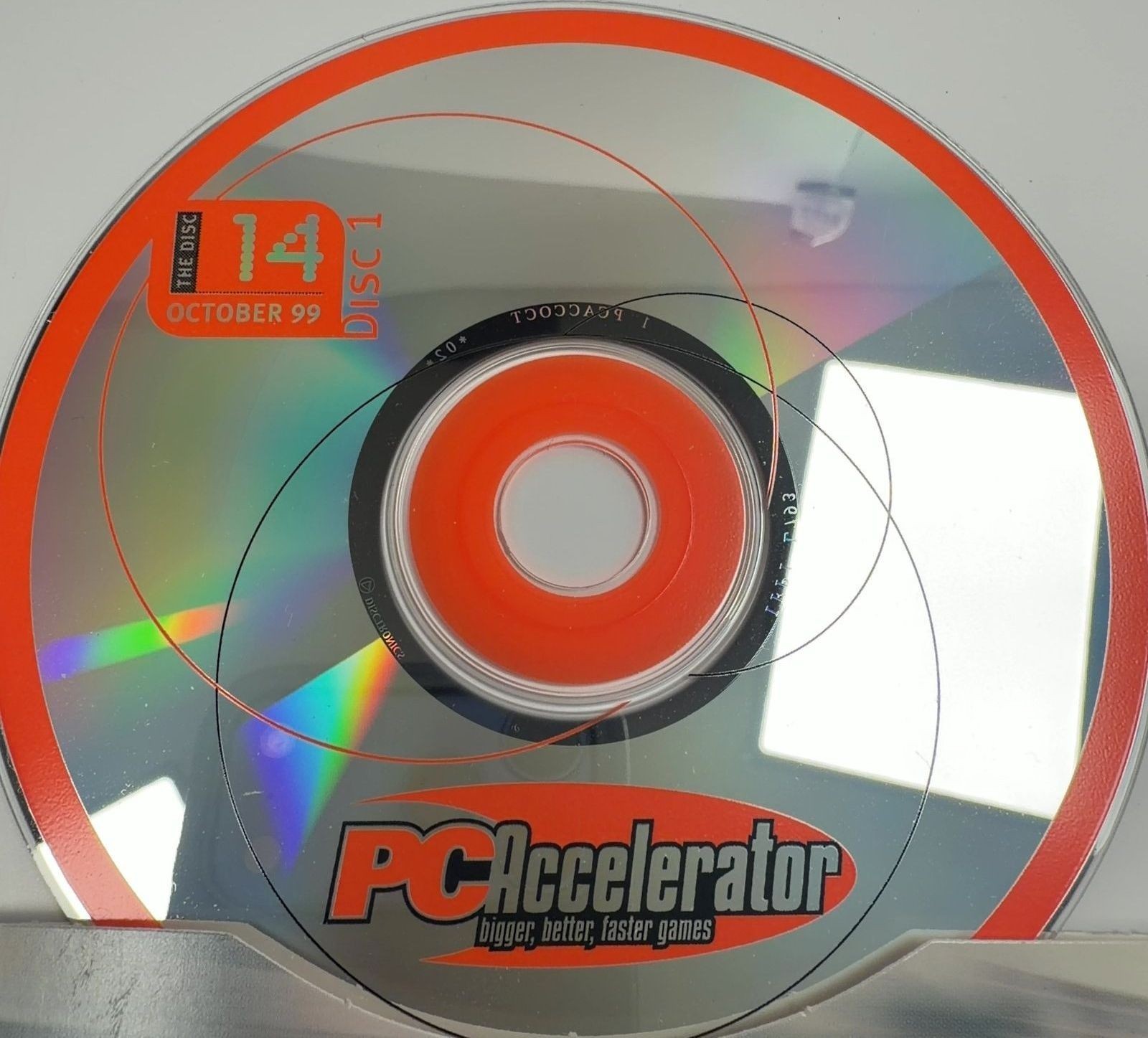 PC Accelerator October 1999 Demo Discs Driver Star Wars Racer Eidos Games Used