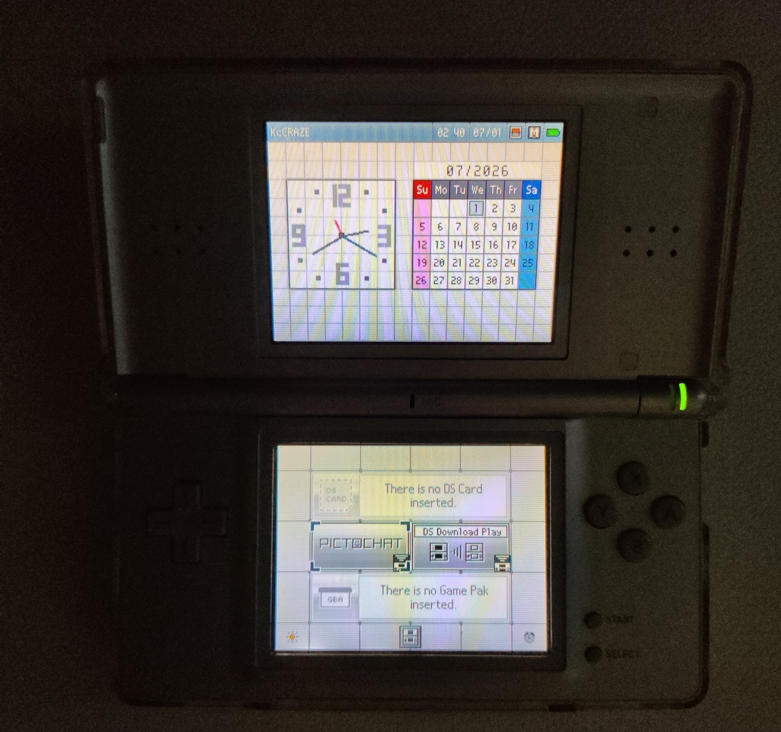 Nintendo DS Lite Launch Edition Silver Handheld System Japanese *TESTED*