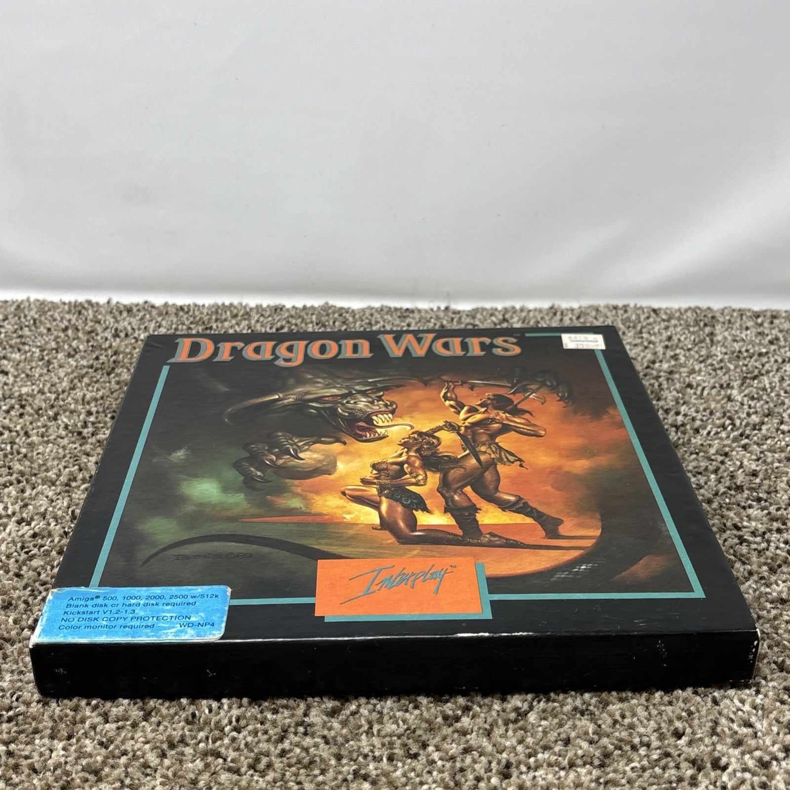Dragon Wars Commodore Amiga Game Complete in Box CIB Very Good Untested