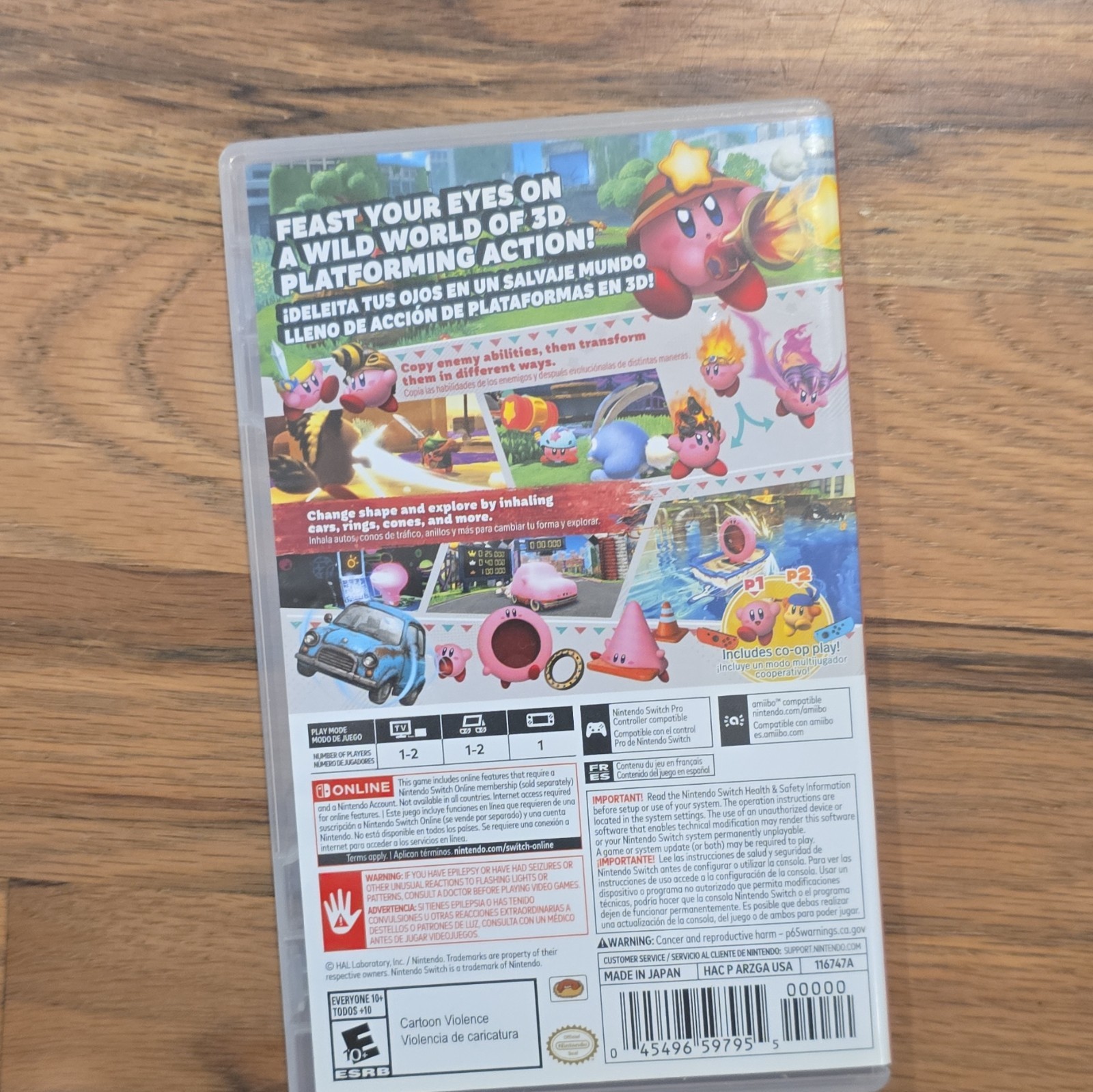 Nintendo Kirby and the Forgotten Land Nintendo Switch E10+ Multiplayer Co-op